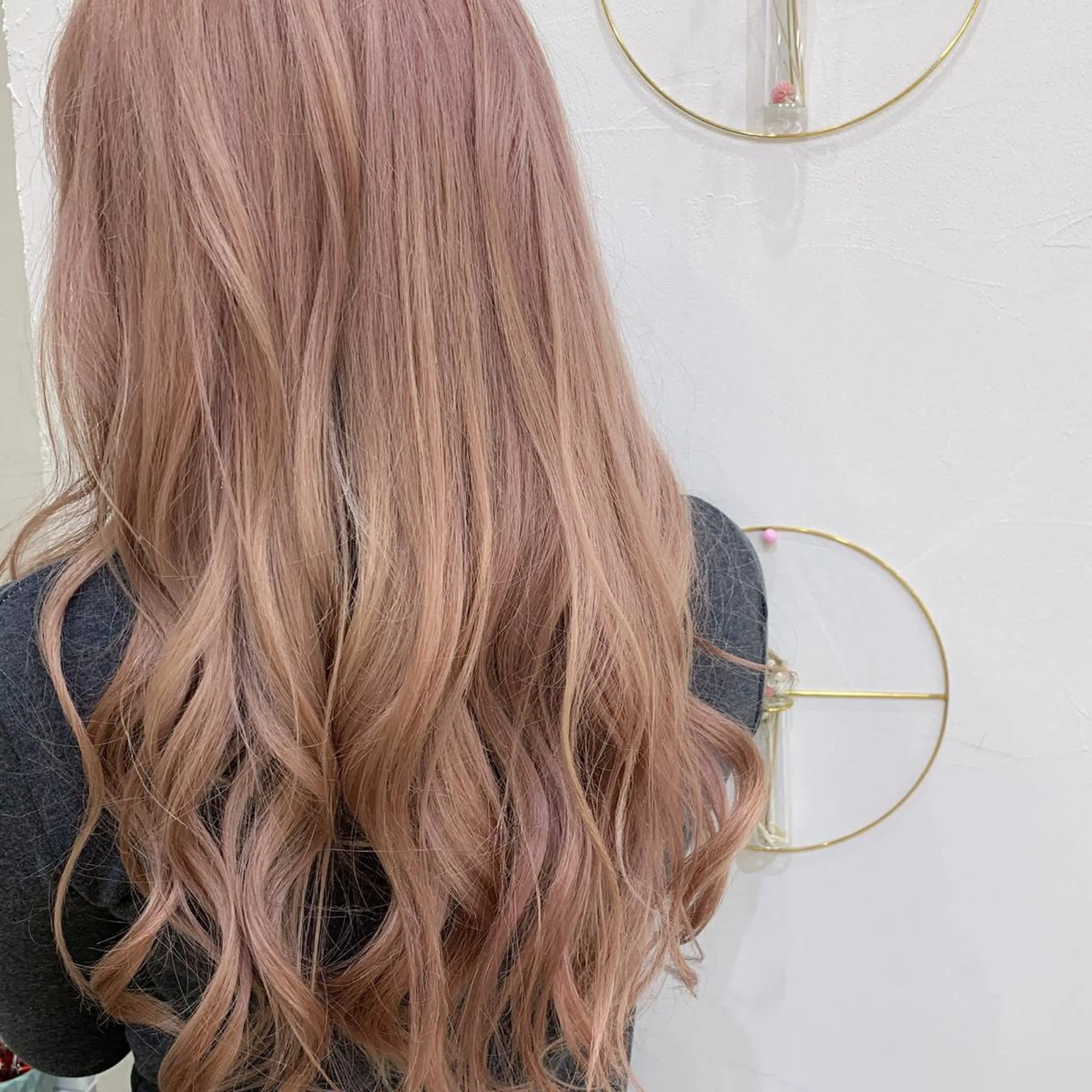 セミロング カラー アディクシーカラー アクアカラー アッシュ バレイヤージュ ベージュカラー ヘアカラー トリートメント Lome'所属・✨ブリーチマスター✨ オクヤマヨウスケのヘアスタイル