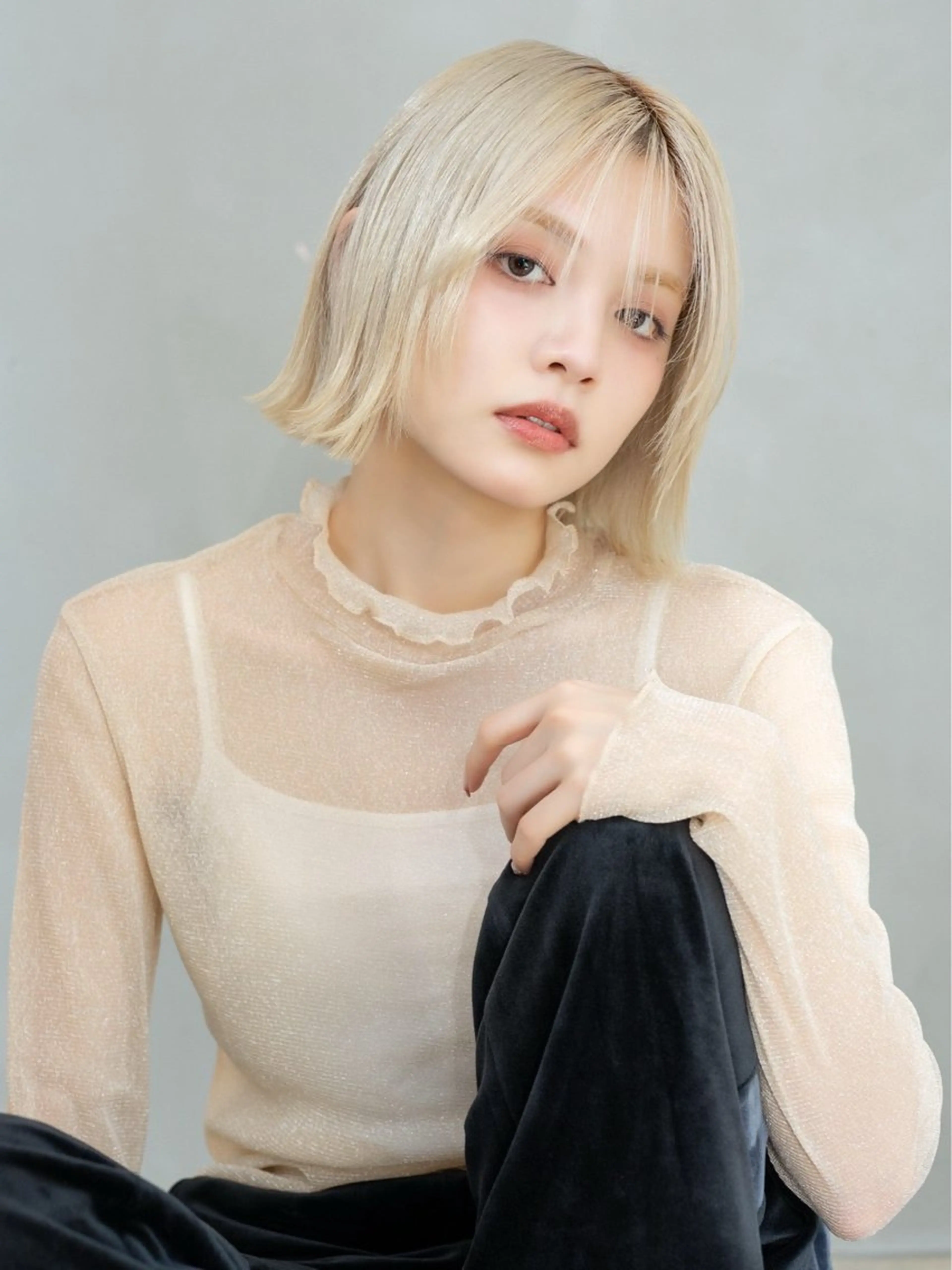 ミディアム カラー カット ヘアカラー トリートメント 💛丁寧さNo.🥇 🧸片山智裕💛のヘアスタイル
