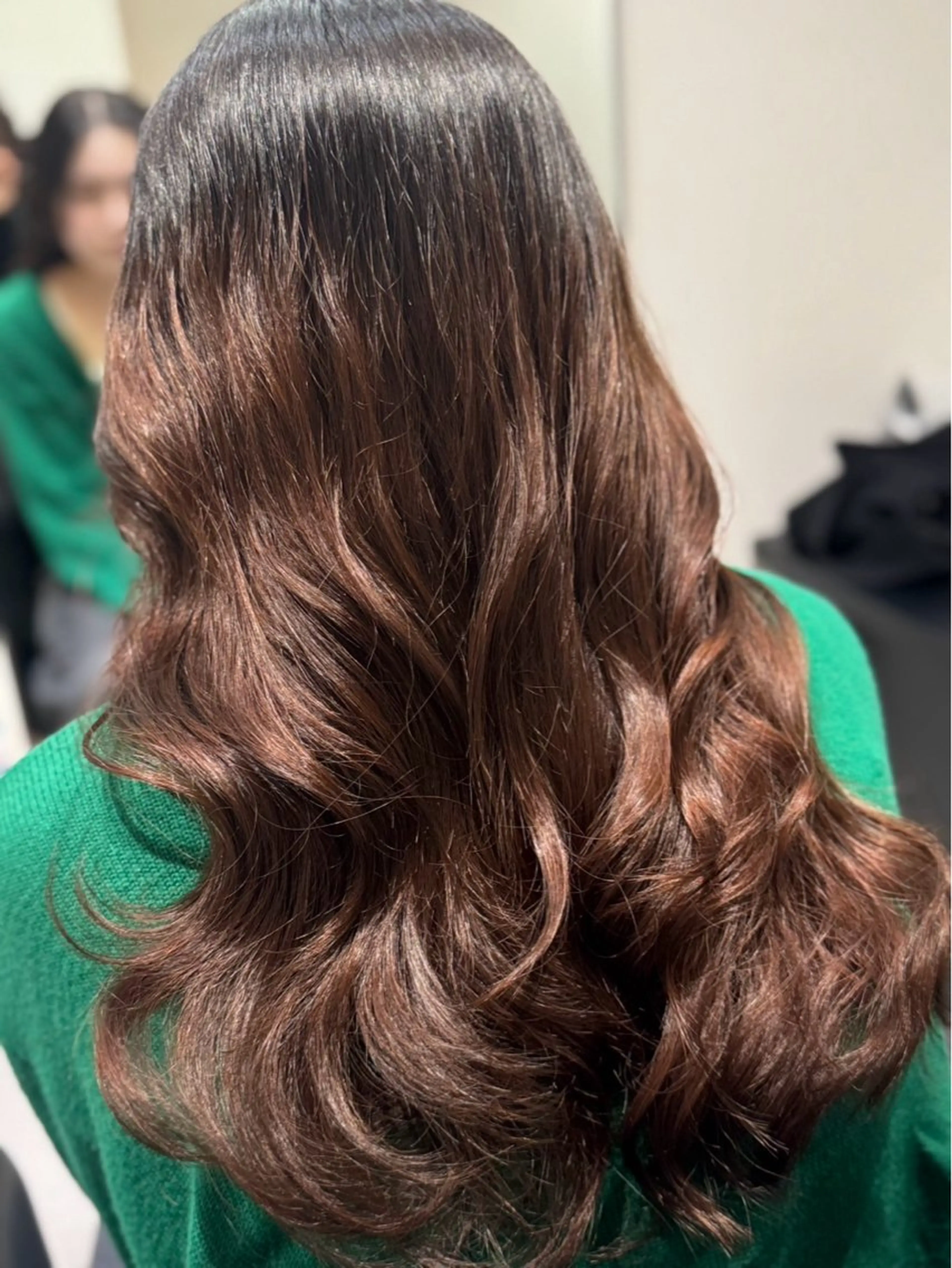 ロング パーマ パーマ トリートメント 平田 七海のヘアスタイル