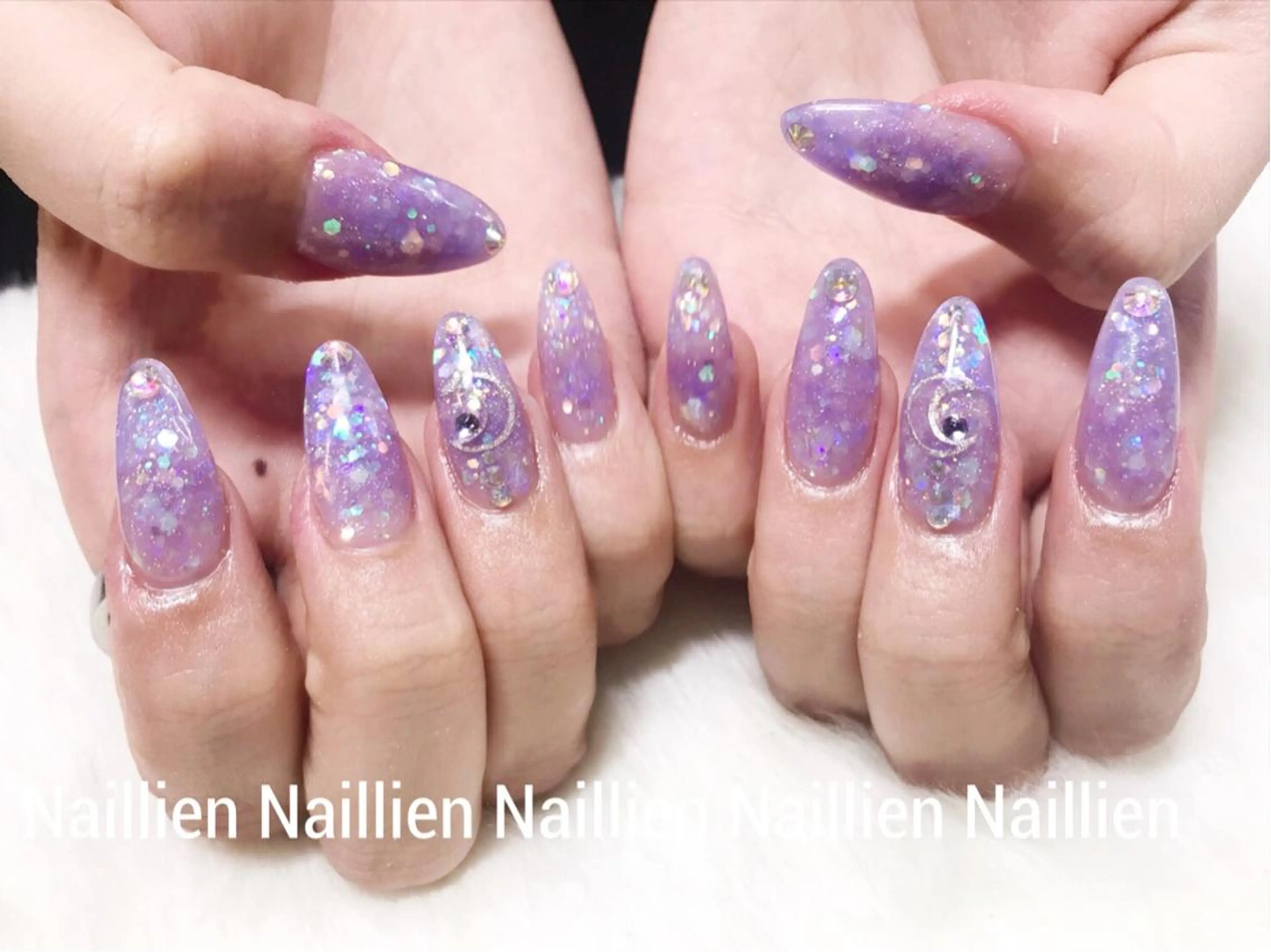 ネイル ストーンネイル ハンドネイル Nail lieNのネイルデザイン