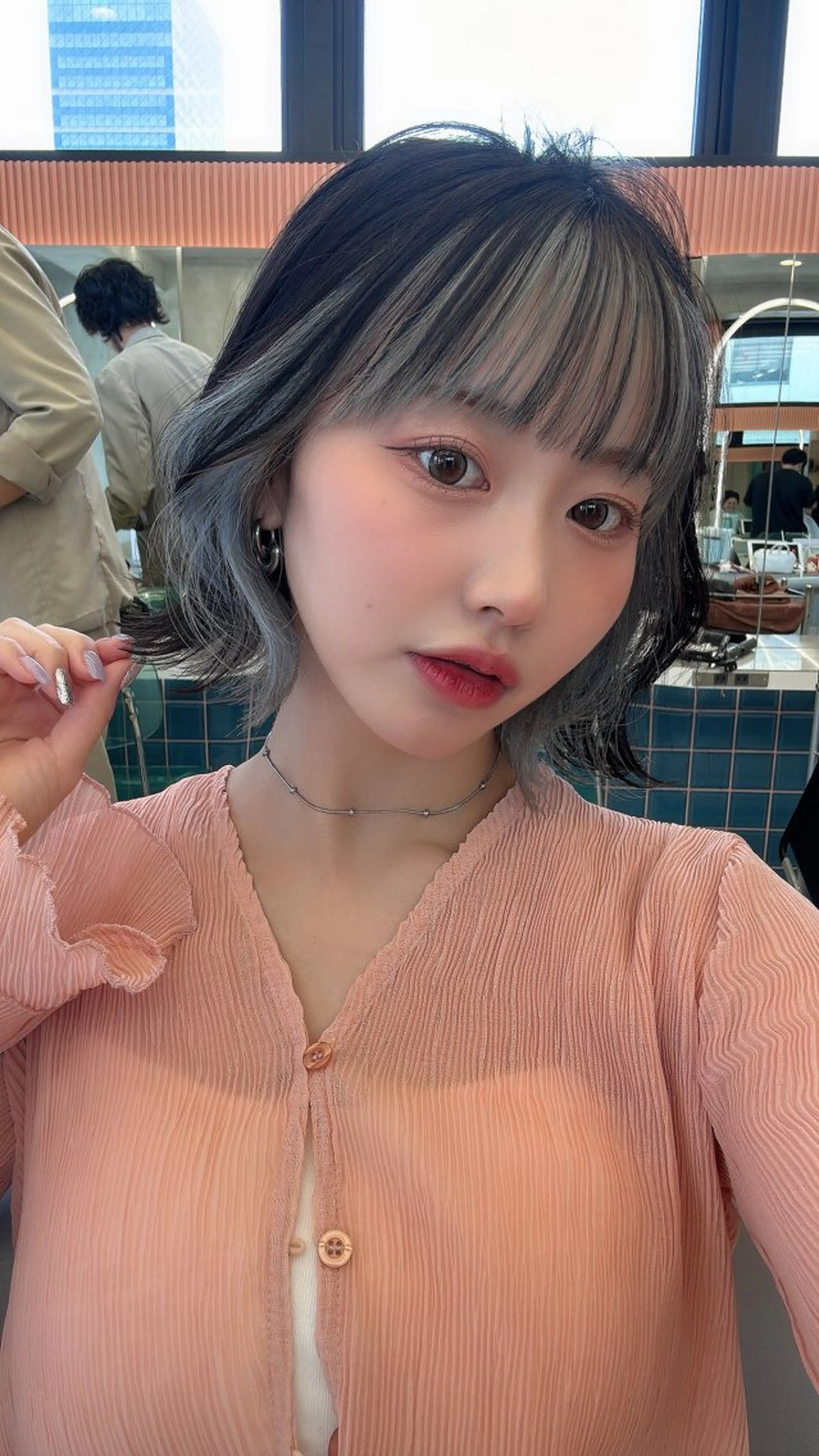 ミディアム カラー カット ヘアカラー トリートメント Lond luce心斎橋所属・🍀小川大輔🍀 ボブ/ブリーチ🥇のヘアスタイル