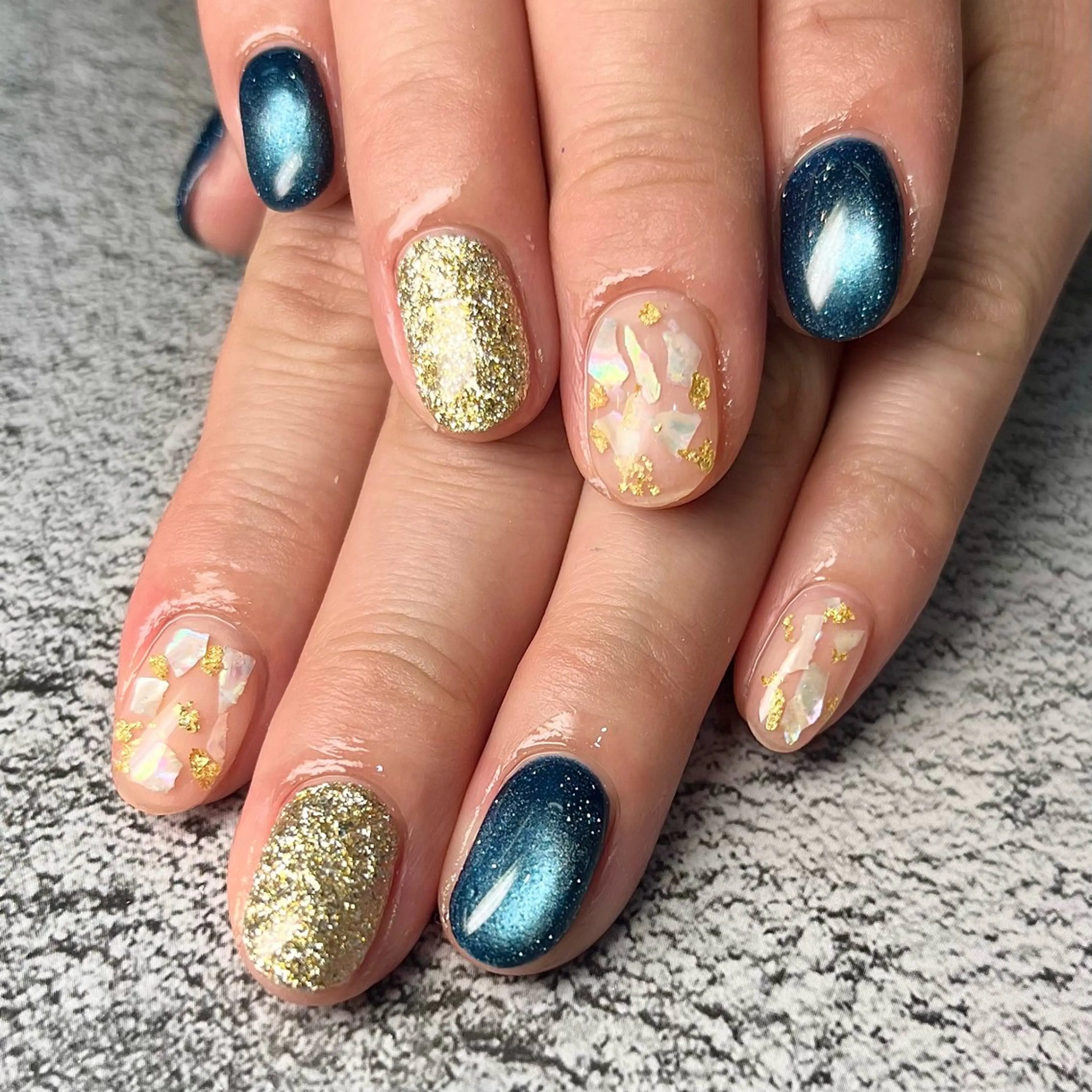 ネイル ハンドネイル Queen nail 北堀江 ASUKAのネイルデザイン