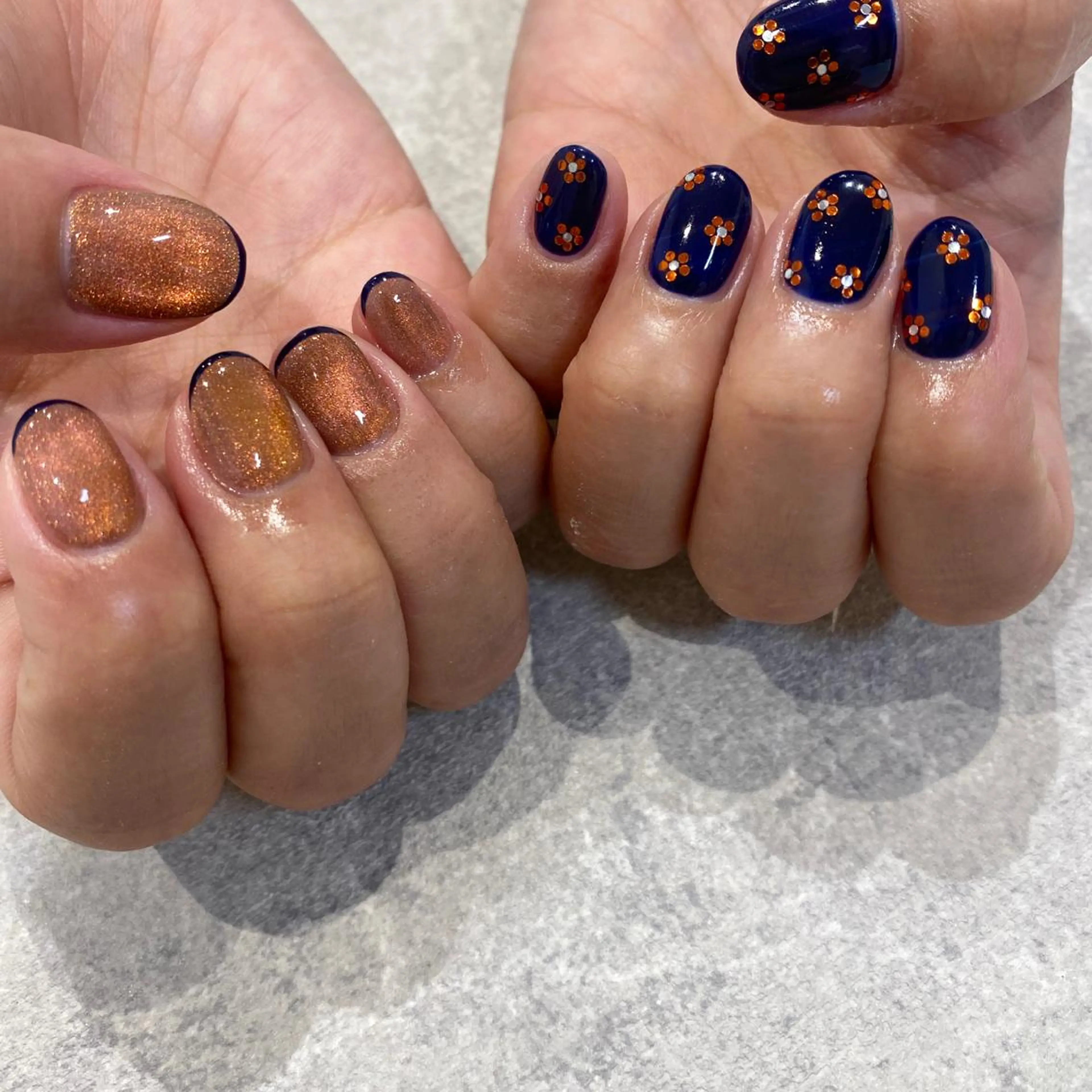 ネイル ハンドネイル NINEnami ニュアンスネイルのネイルデザイン