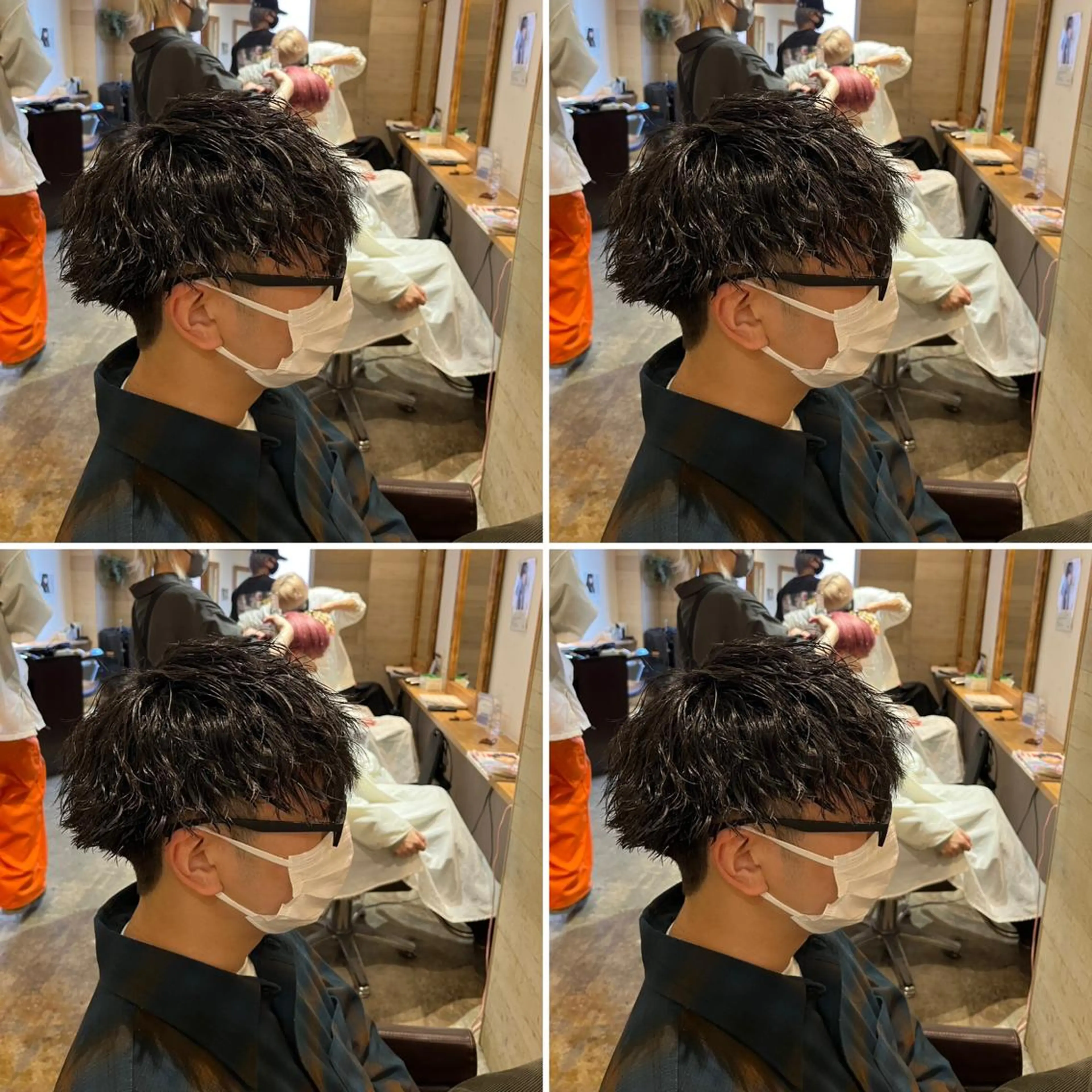 パーマ メンズ カット パーマ トリートメント ヘアセット 👑メンズパーマ特化 店長望月謙二郎👑のヘアスタイル