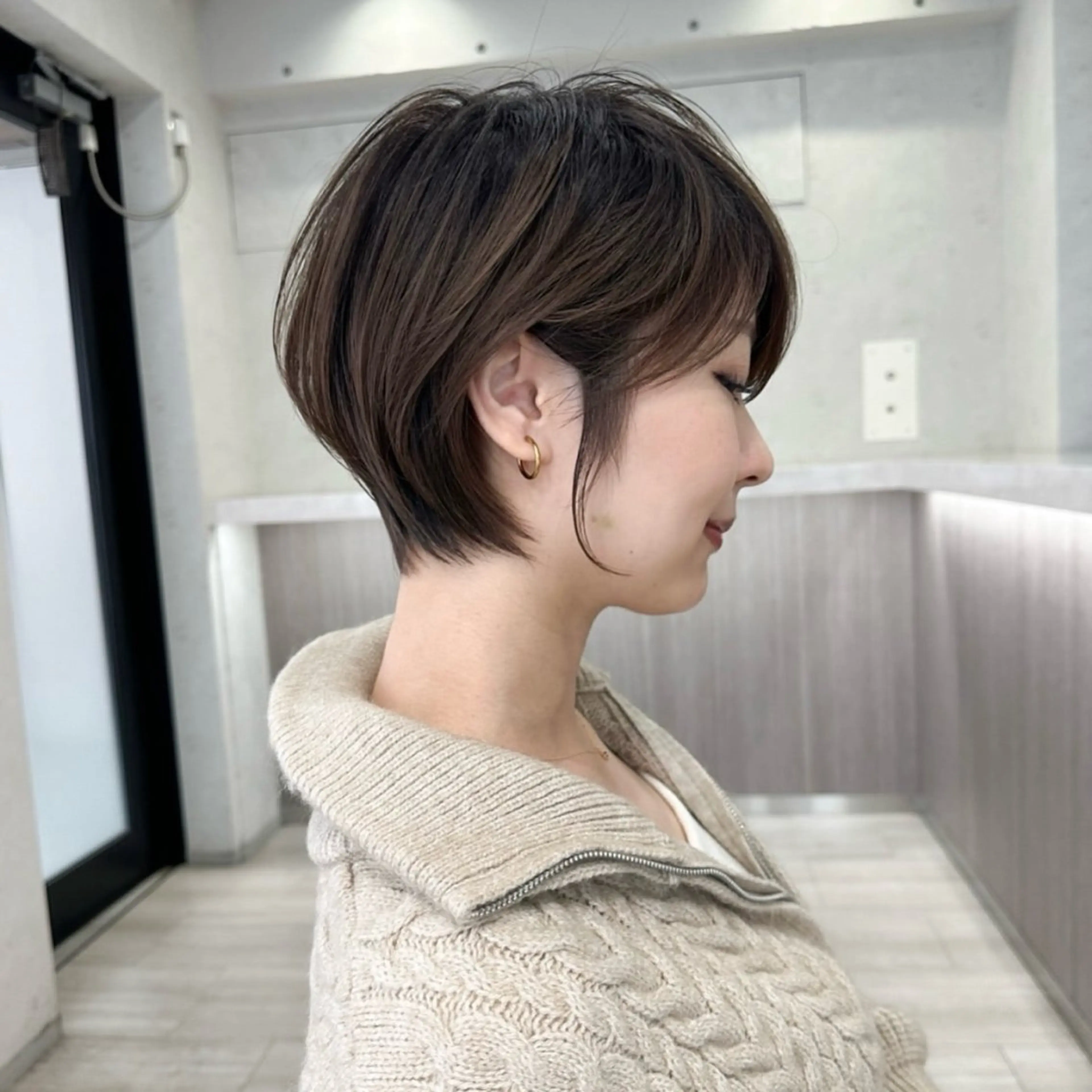 ショート 透明感カラー ふうか　渋谷のヘアスタイル