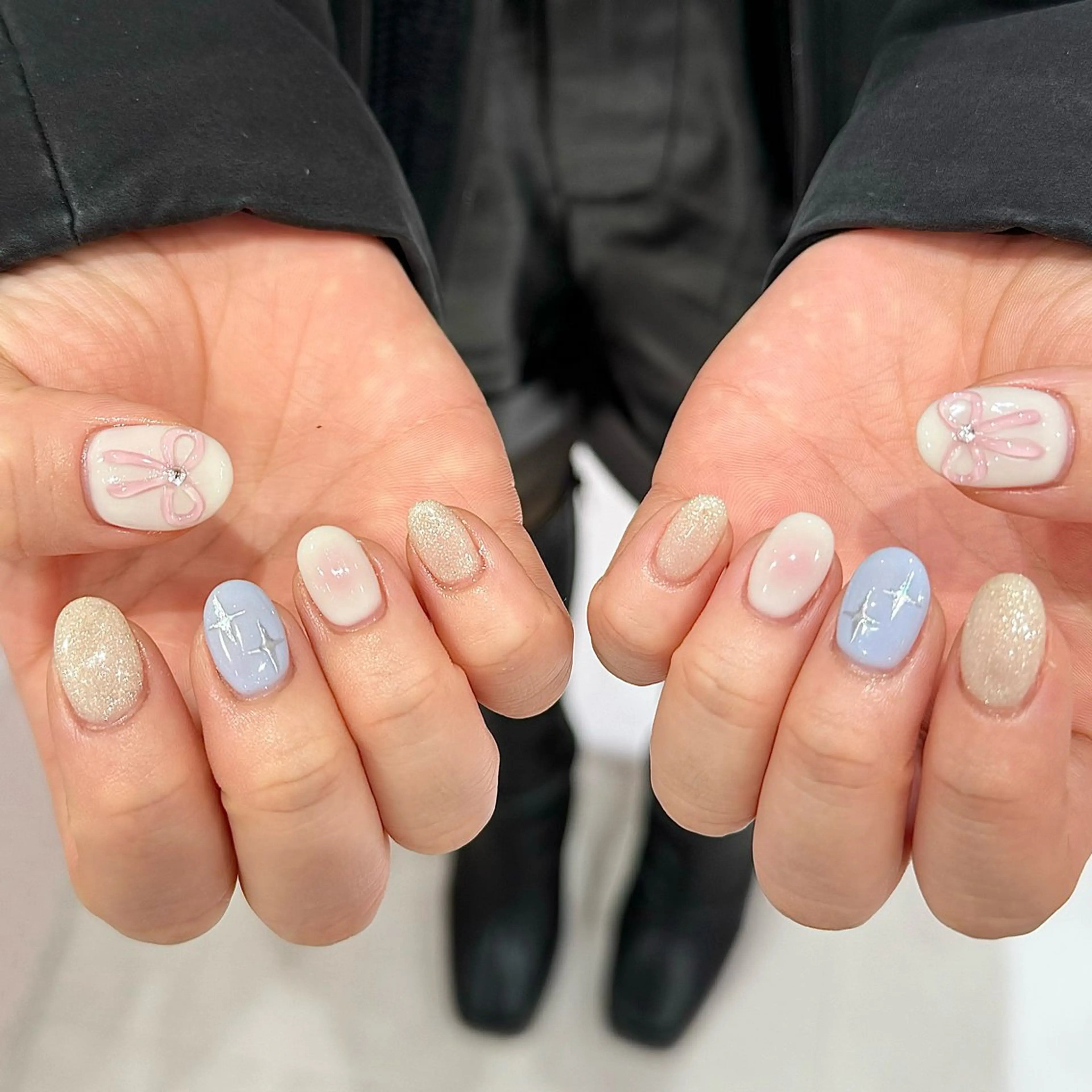 ネイル アートネイル ぷっくりネイル リボン LUCY NAIL&EYE所属・LUCY 心斎橋店/ Riko🎀のネイルデザイン