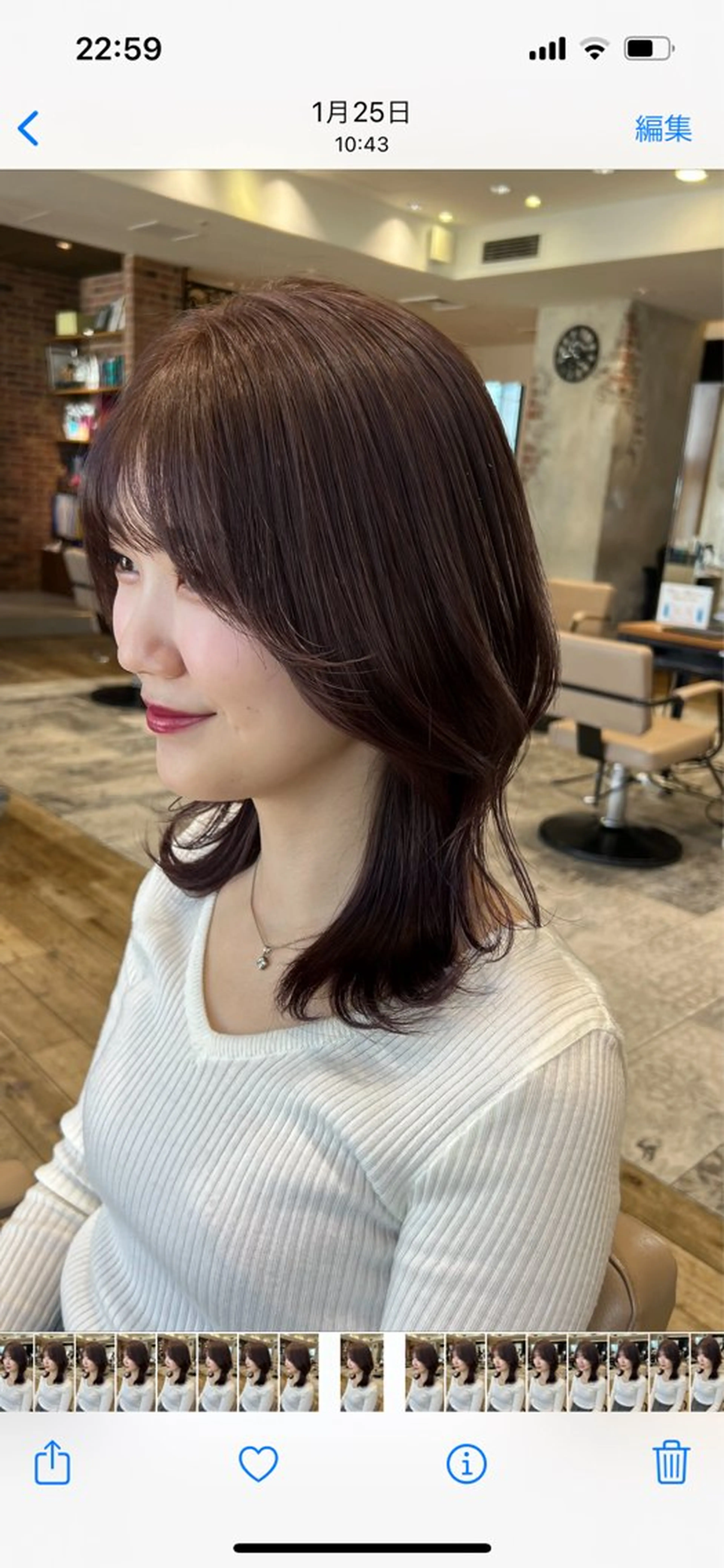 ミディアム 💍新宿ショート 💍岩田莉奈のヘアスタイル