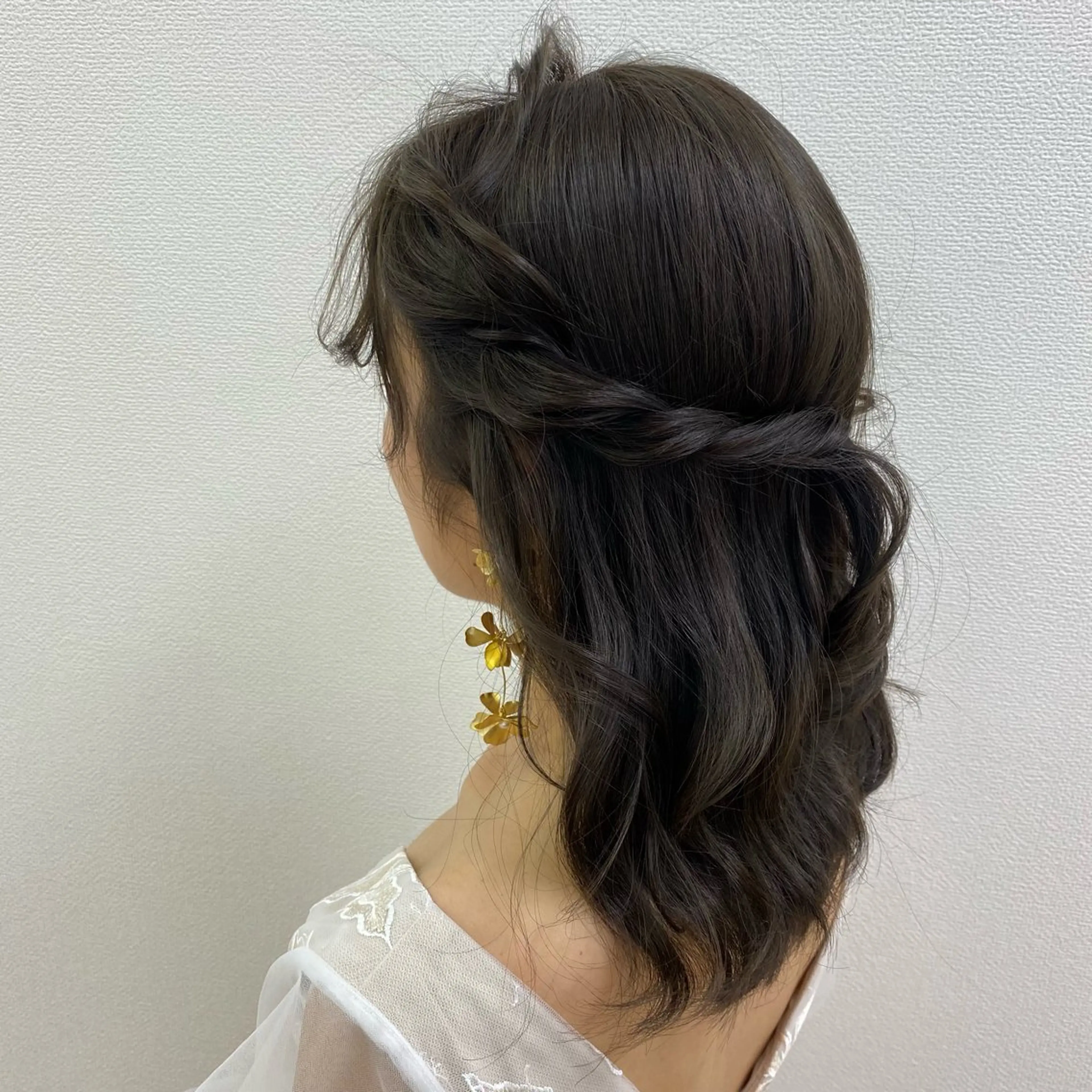 ミディアム Uyu所属・risa/恵比寿/ ヘアセットのヘアスタイル