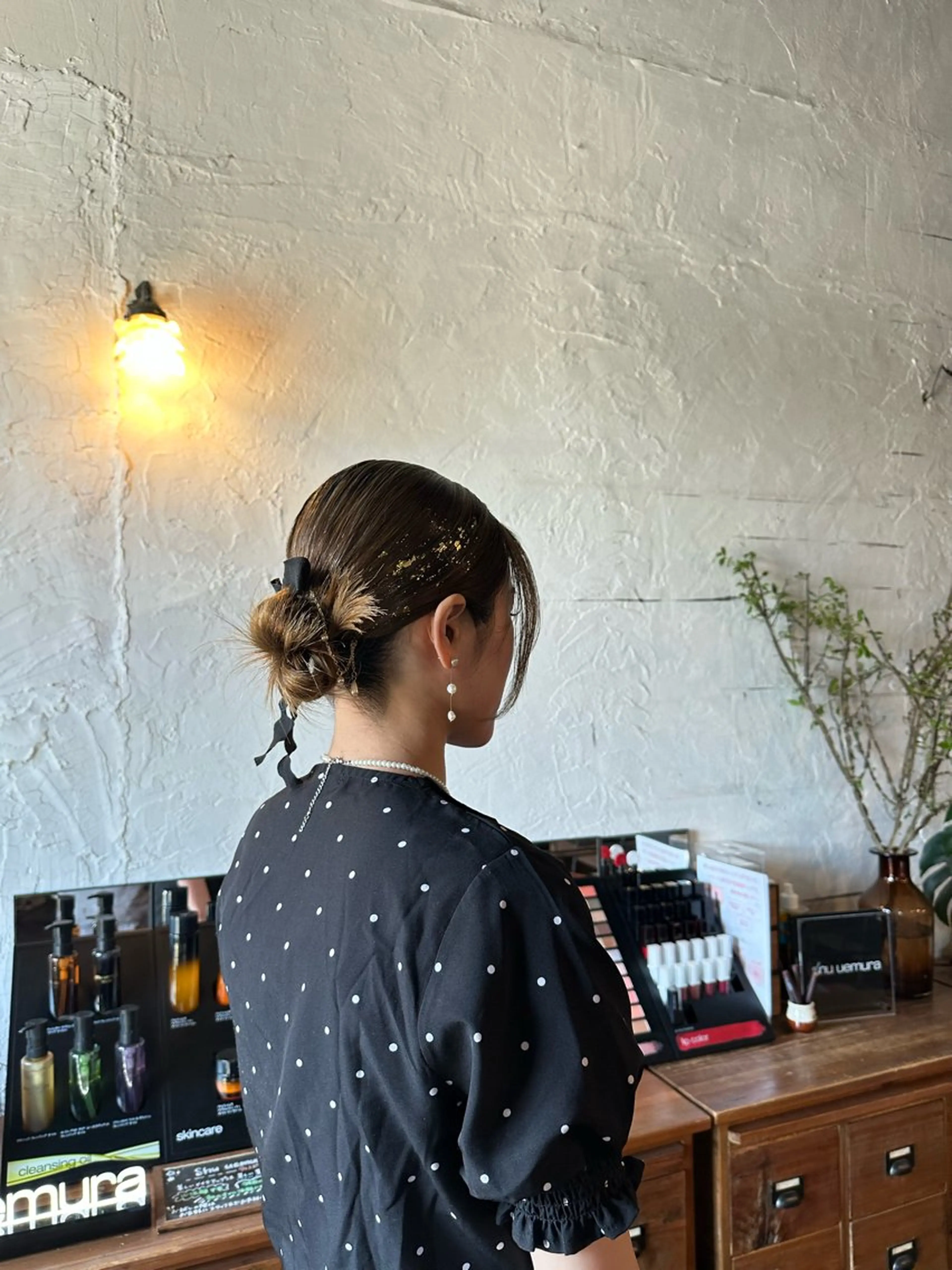 ミディアム ヘアアレンジ 結婚式・ブライダル 🦖ノザワ リンカ🦖のヘアスタイル