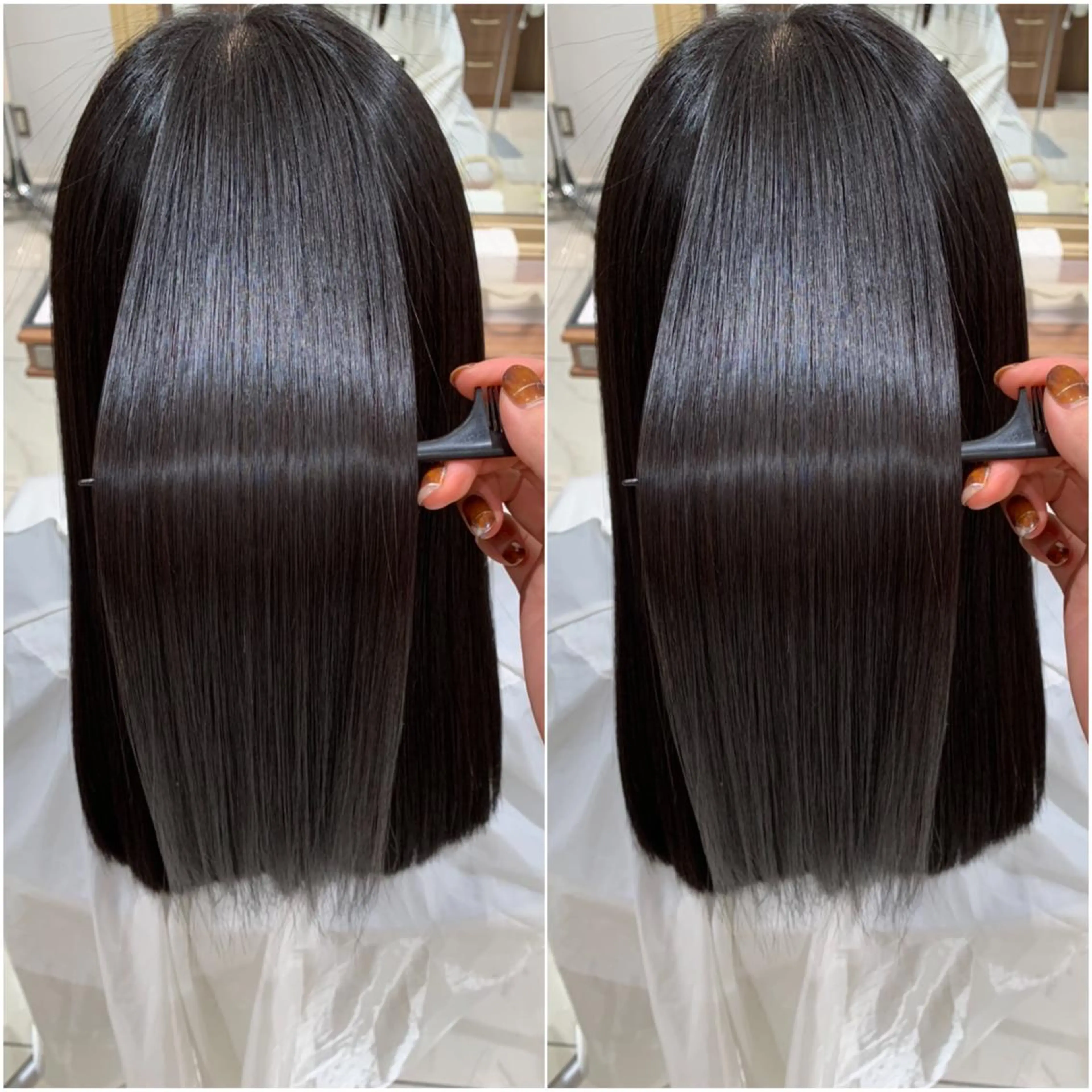 ロング パーマ 全席個室 暖色カラー Zina松園優香🌸のヘアスタイル