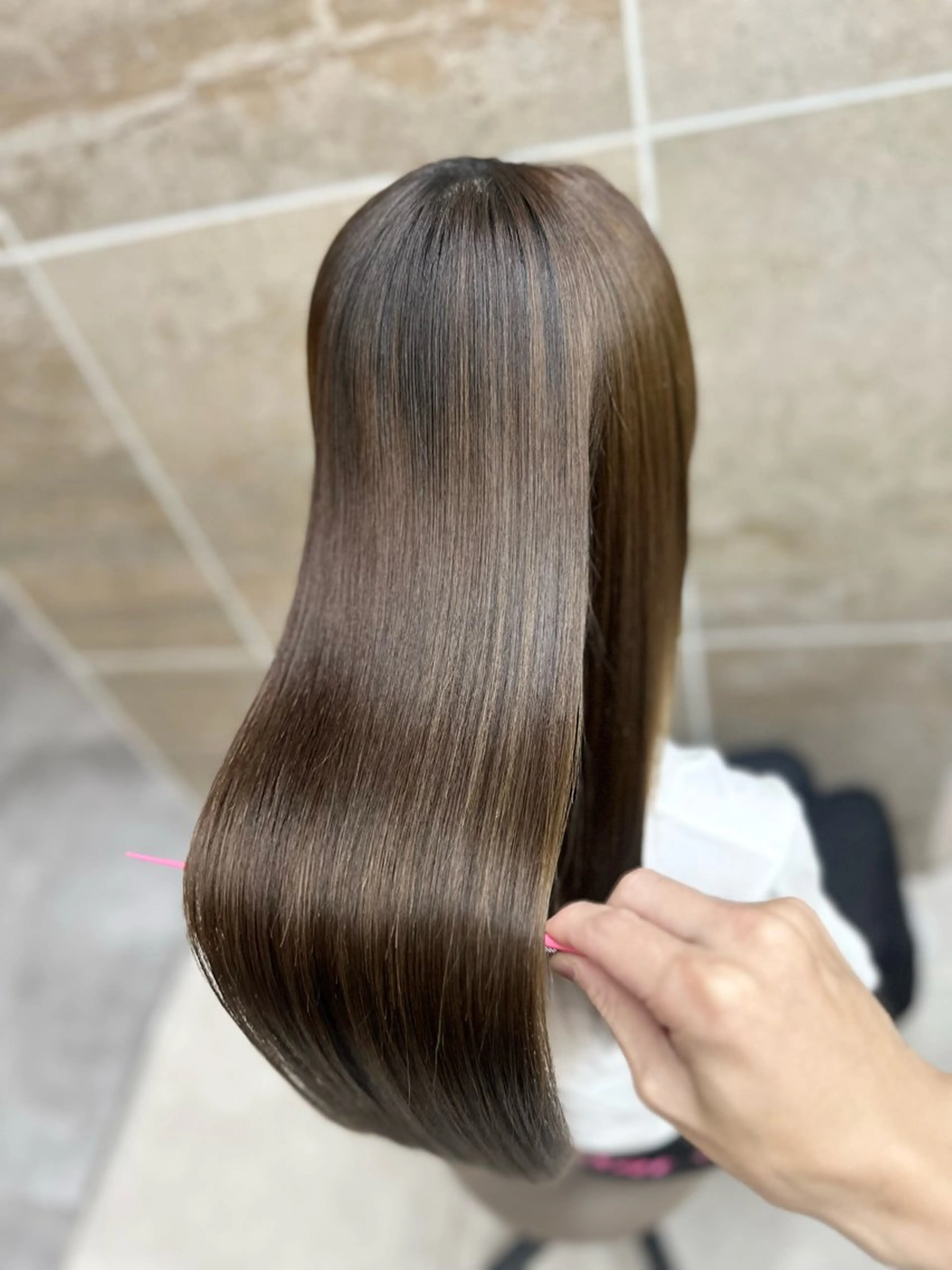 ロング カラー パーマ 縮毛矯正 トリートメント 【髪質改善特化】 tamのヘアスタイル