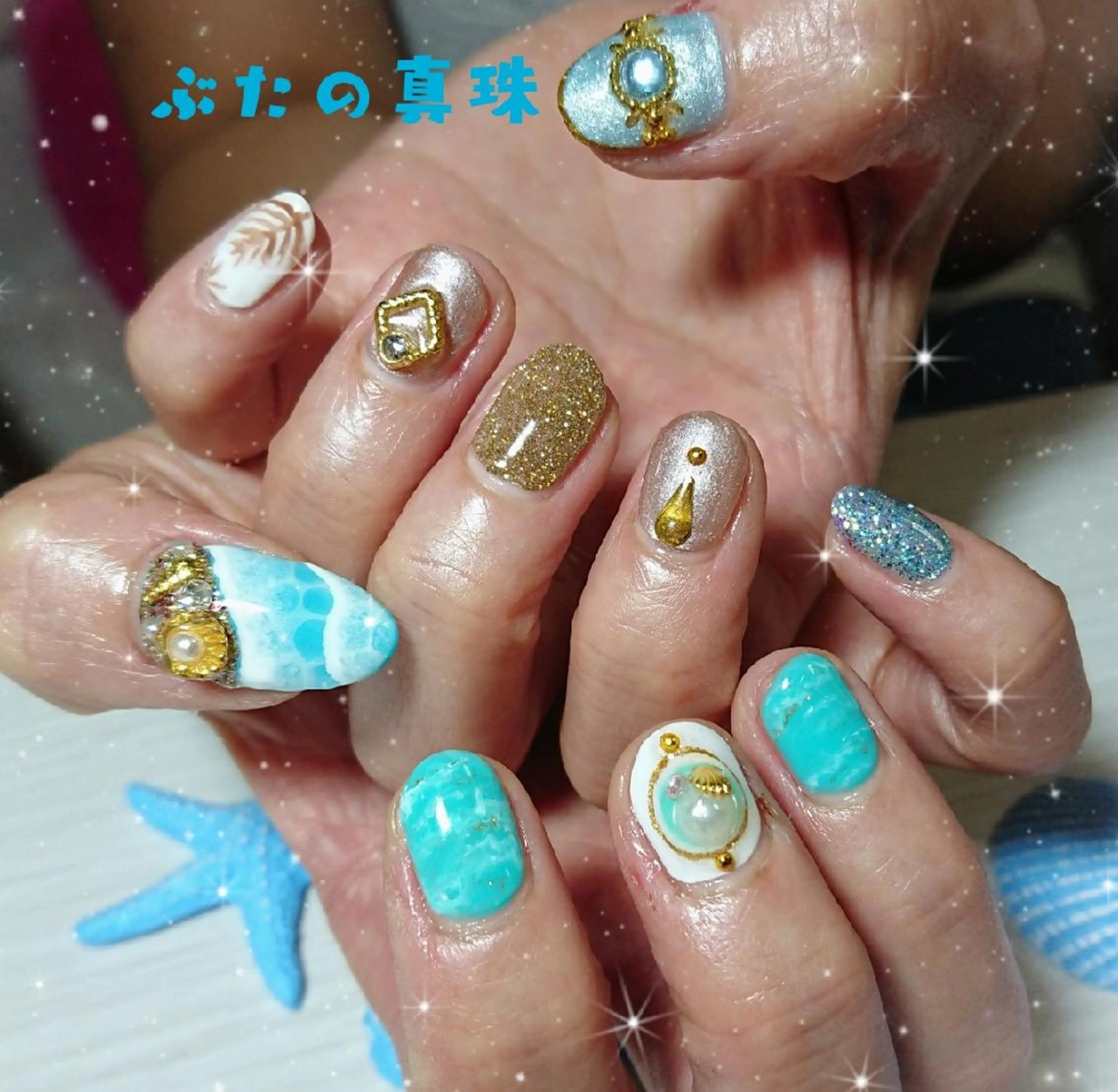 ネイル ハンドネイル 林 珠里のネイルデザイン