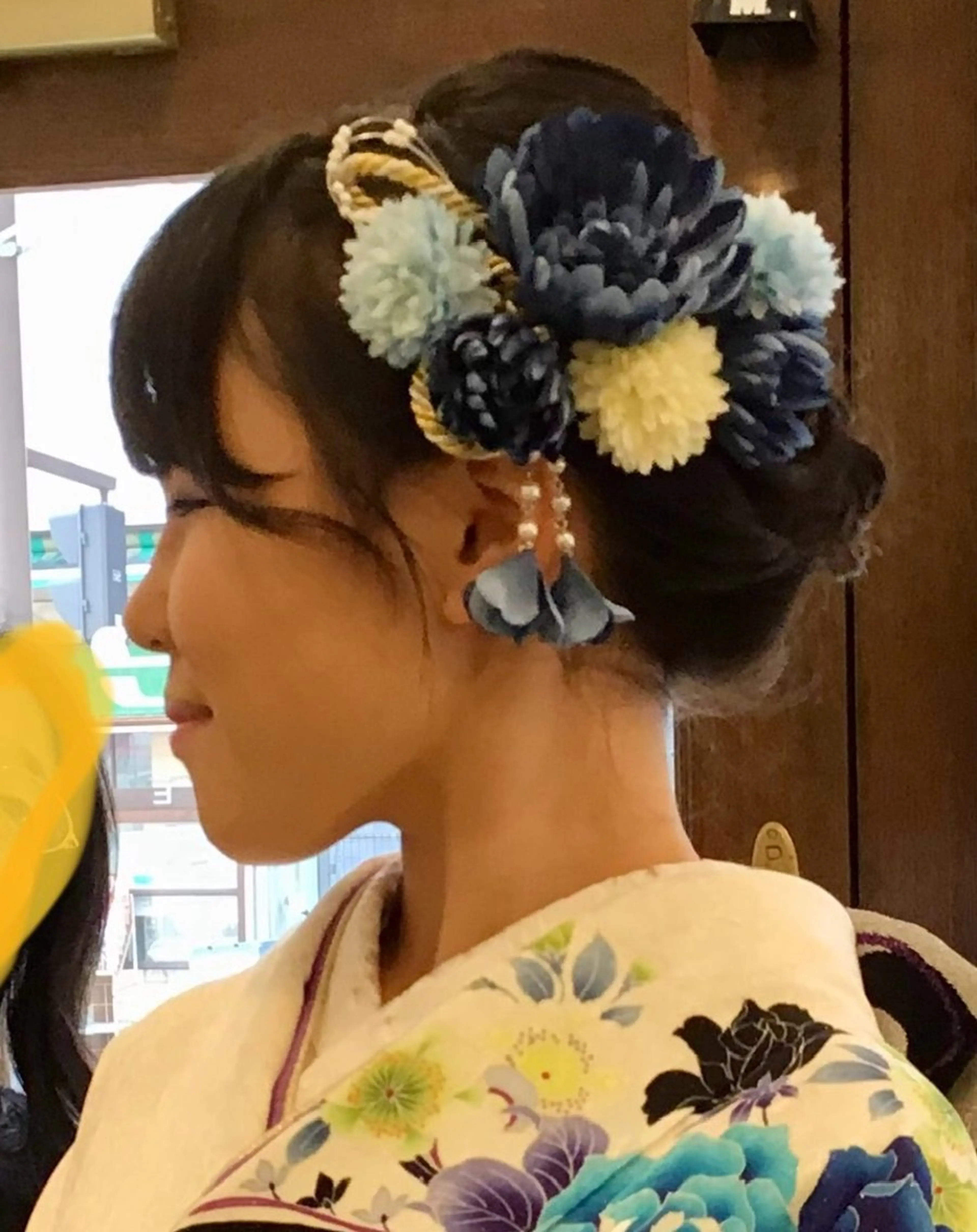 早朝イベント和装&カジュアル ヘアセットの写真