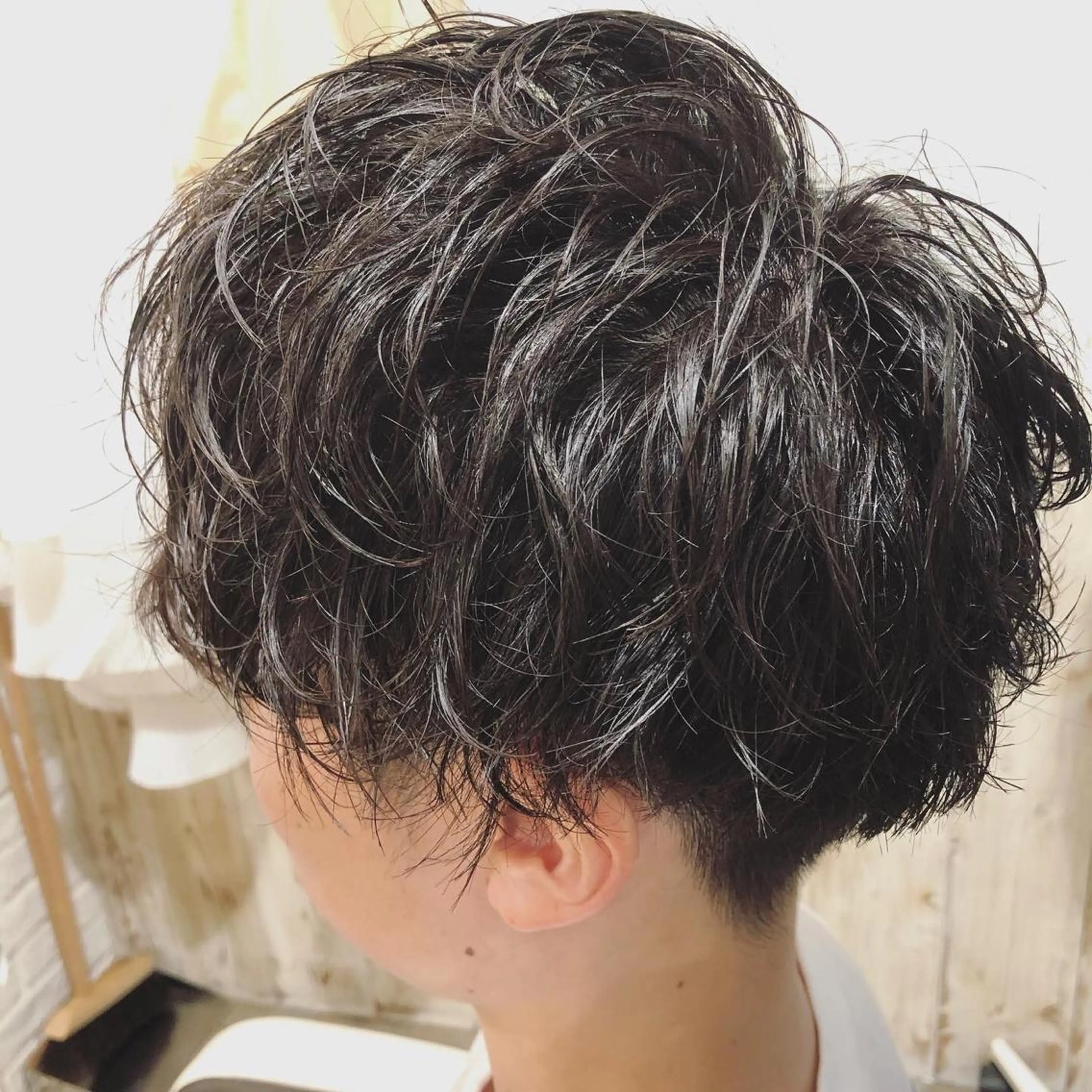 ショート カラー パーマ メンズ メンズサロン💈 吉岡陽【中野】のヘアスタイル