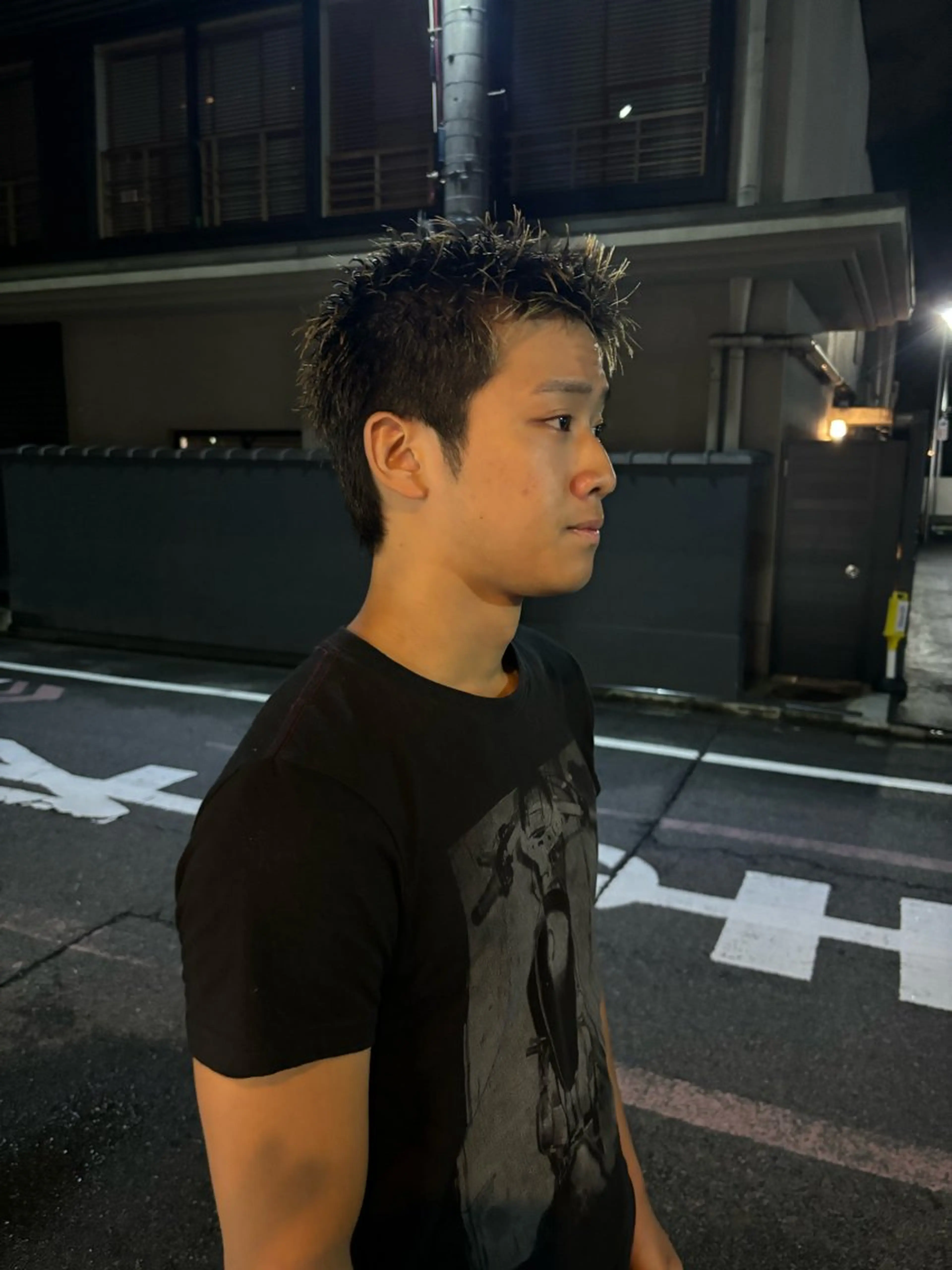 メンズ スパイキーショート カット darts所属・マツダ レンのヘアスタイル