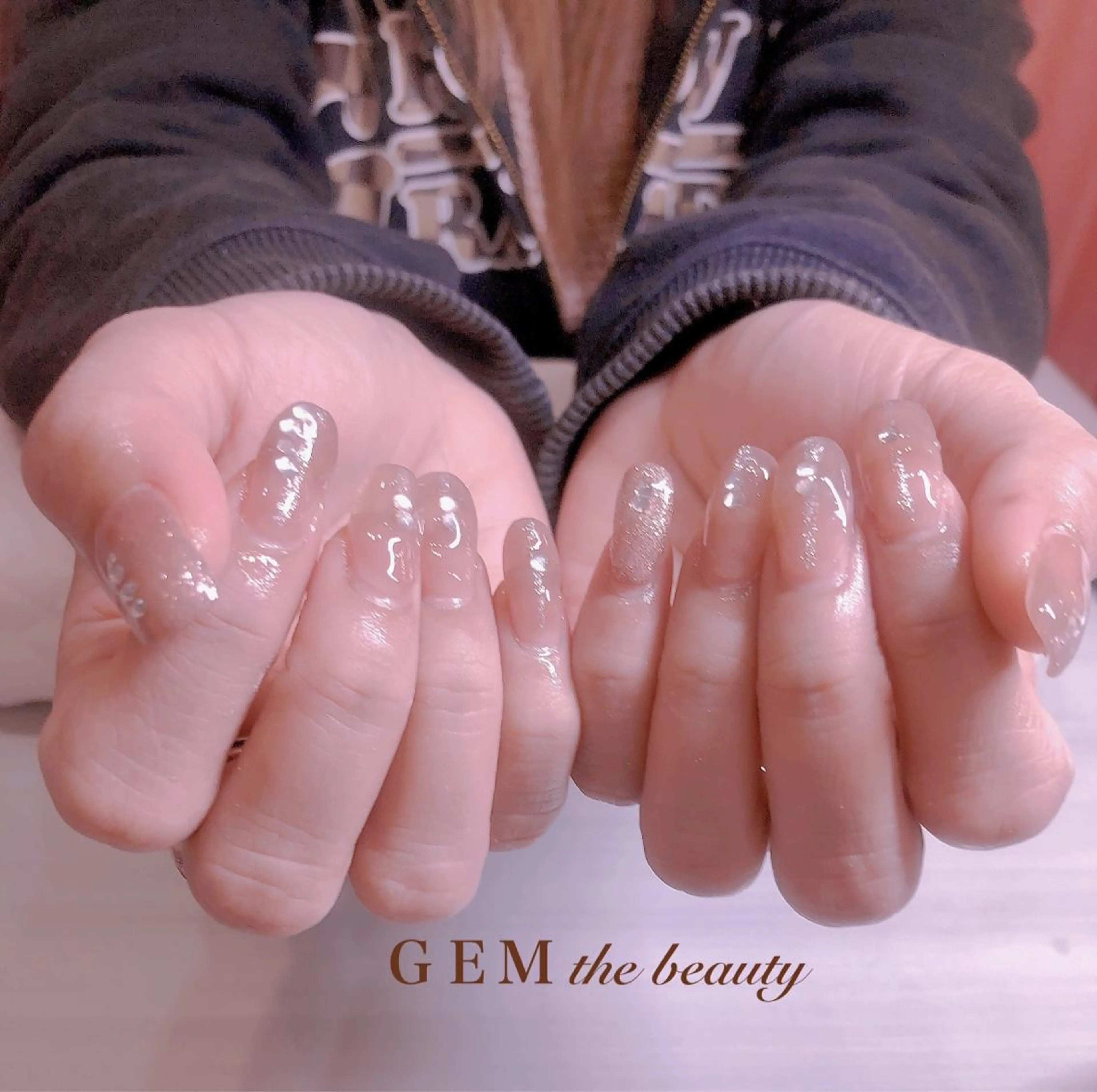 ネイル 長さ出し スカルプネイル GEM beautyのマツエク・マツパデザイン
