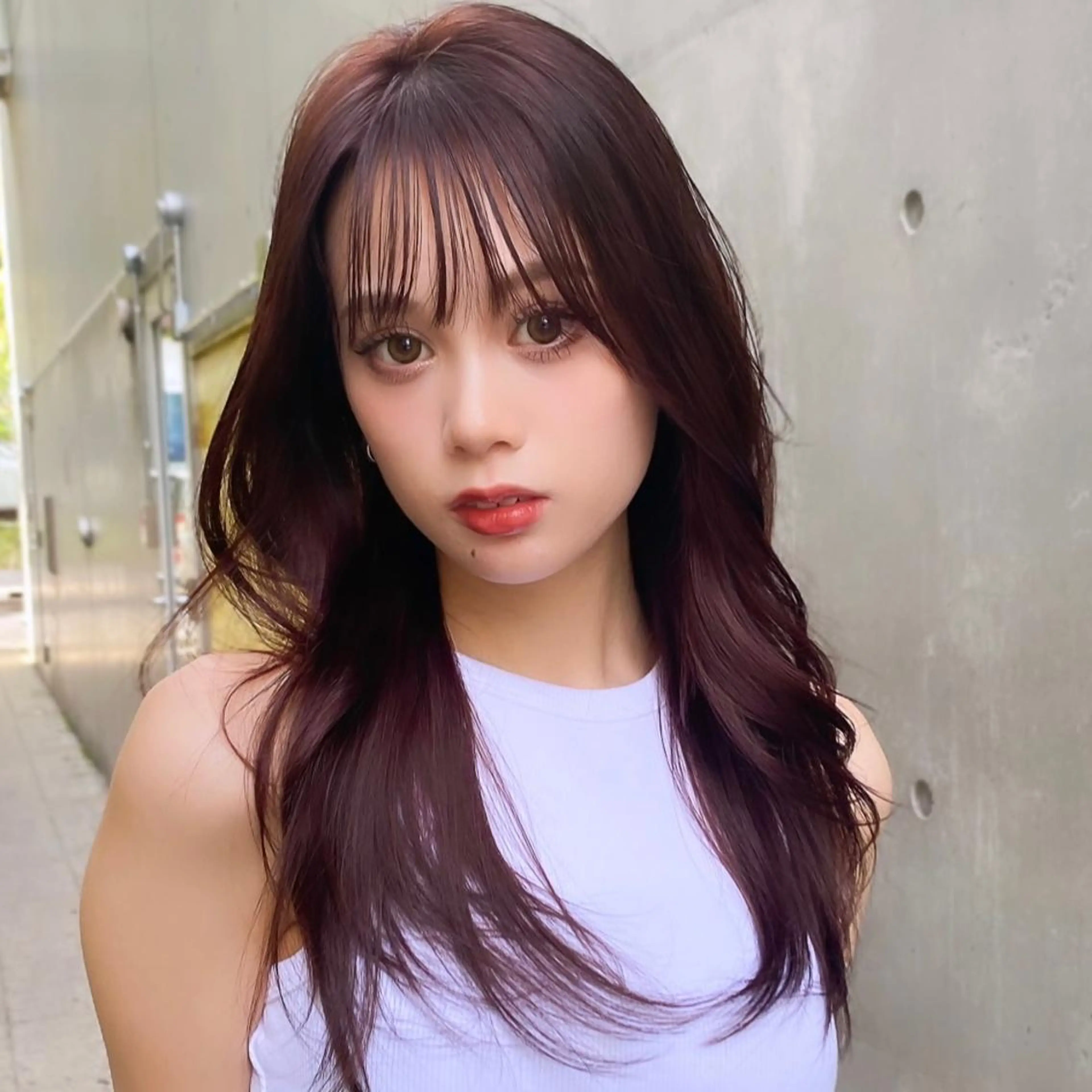 ロング カラー ブリーチ ブリーチなしカラー ✨ハッシュカット✨ ユウキ✨のヘアスタイル