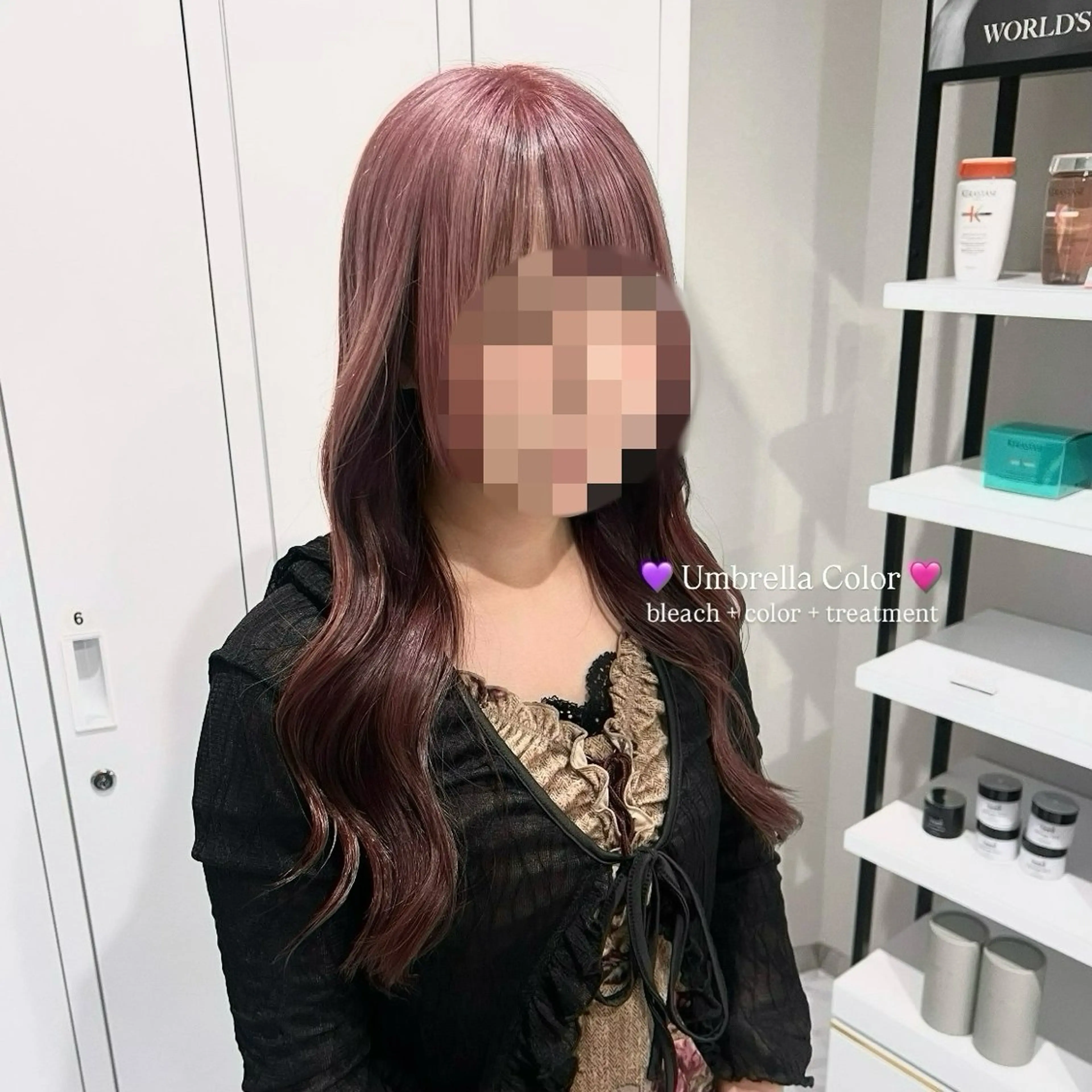 ロング カラー ヘアアレンジ ヘアカラー トリートメント 🩰‎暖色特化 / 𝐒𝐚𝐤𝐢🤎のヘアスタイル