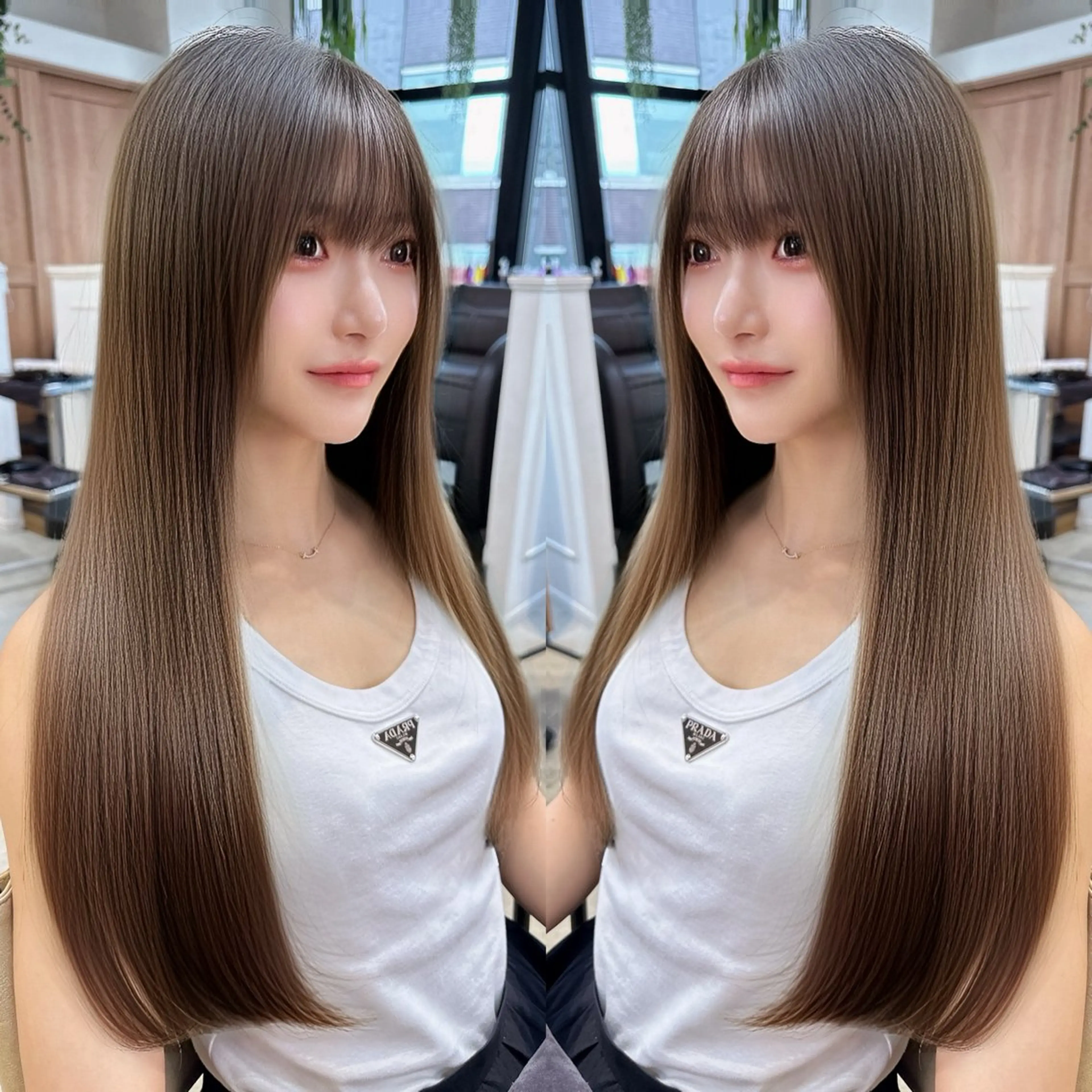 ロング 髪質改善 縮毛矯正 カット ヘアカラー トリートメント HANARE by youres hair 神楽坂所属・神楽坂/縮毛矯正/ 髪質改善/香村優弥のヘアスタイル