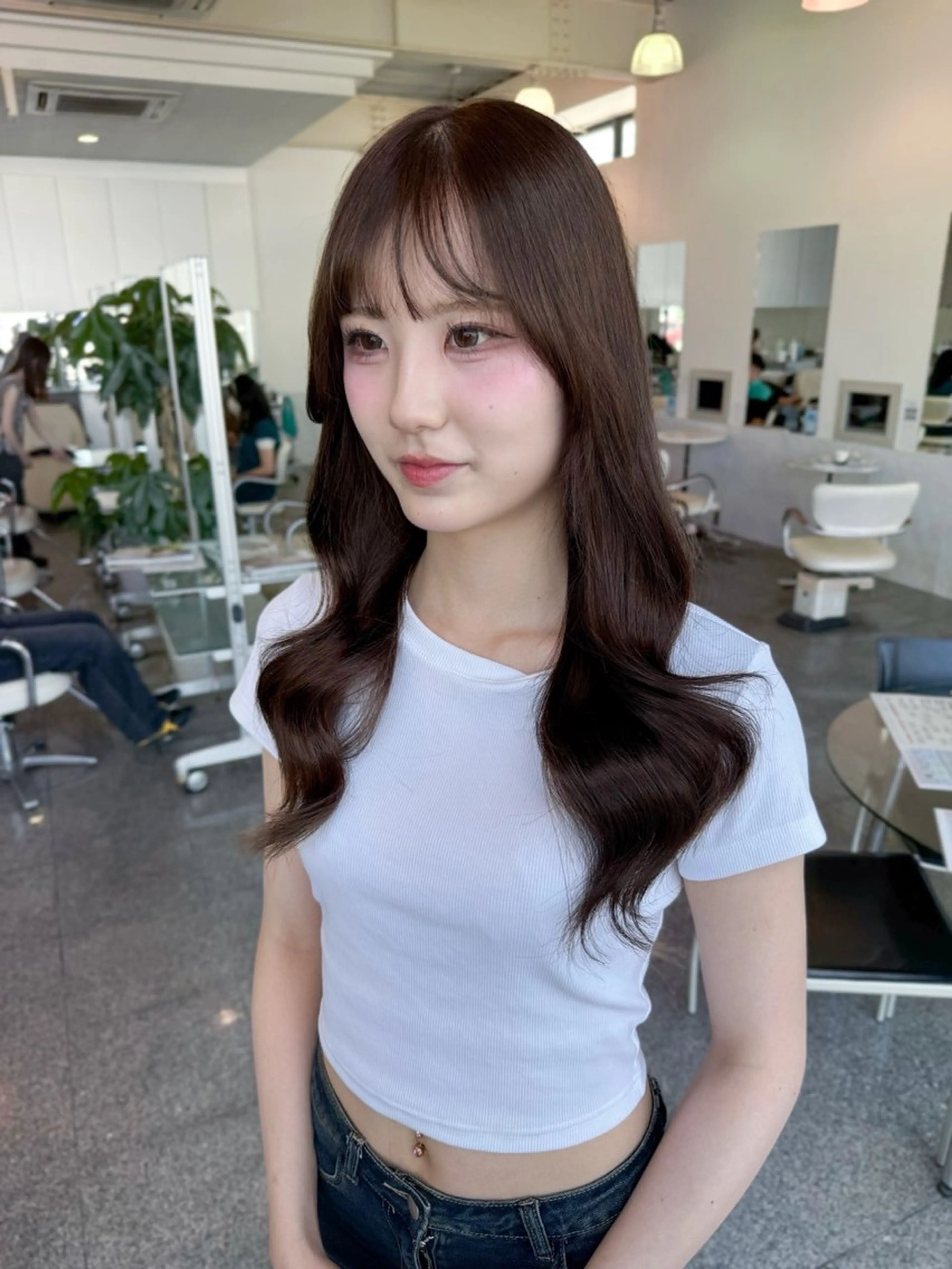 ロング カラー グレージュ ヘーゼル ヘアカラー トリートメント 🫧ヒシダアキ /taboo🫧のヘアスタイル