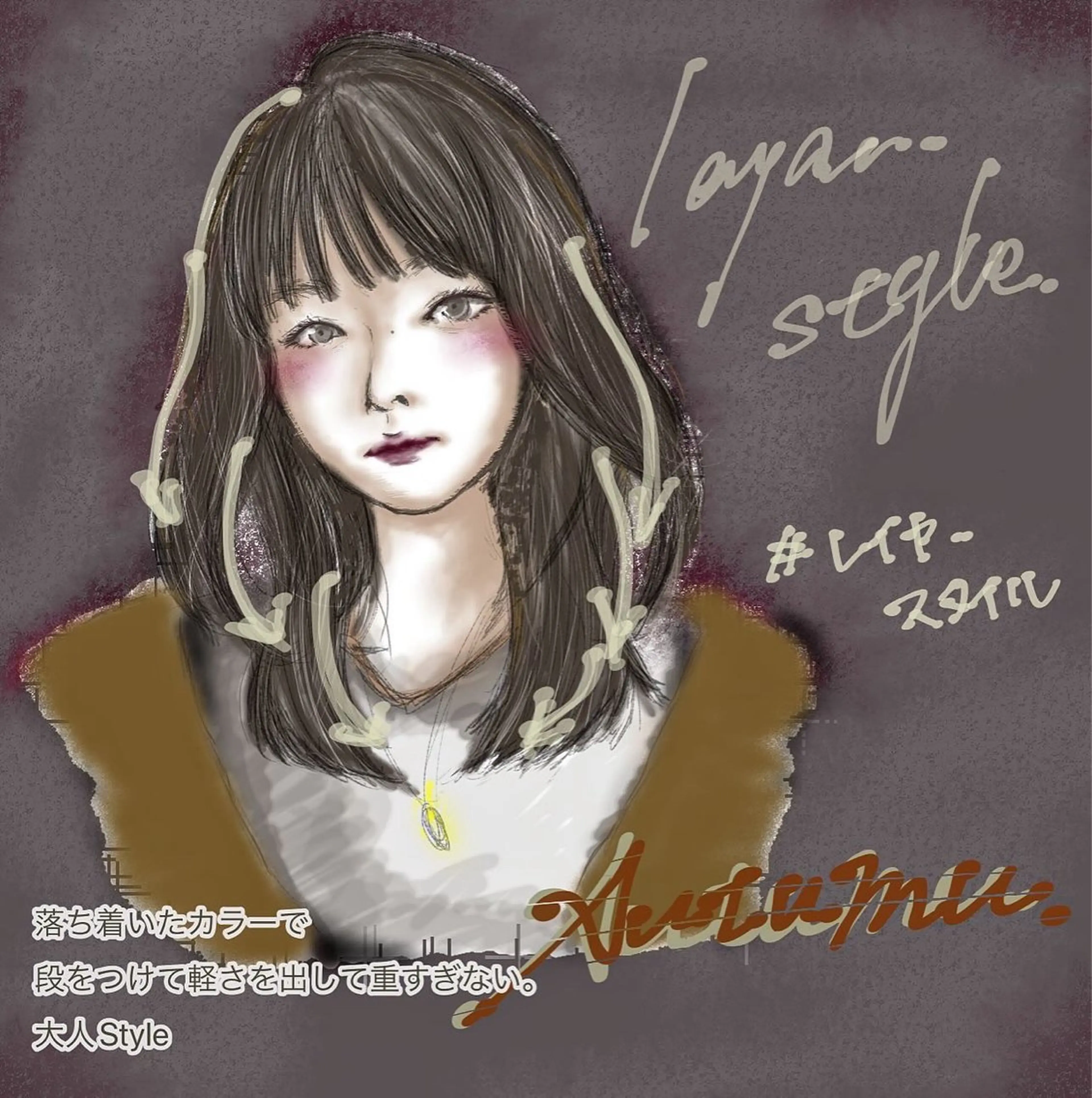 ミディアム カラー Dxxxx III所属・女性目線の大人 メンズ*Ayakaのヘアスタイル