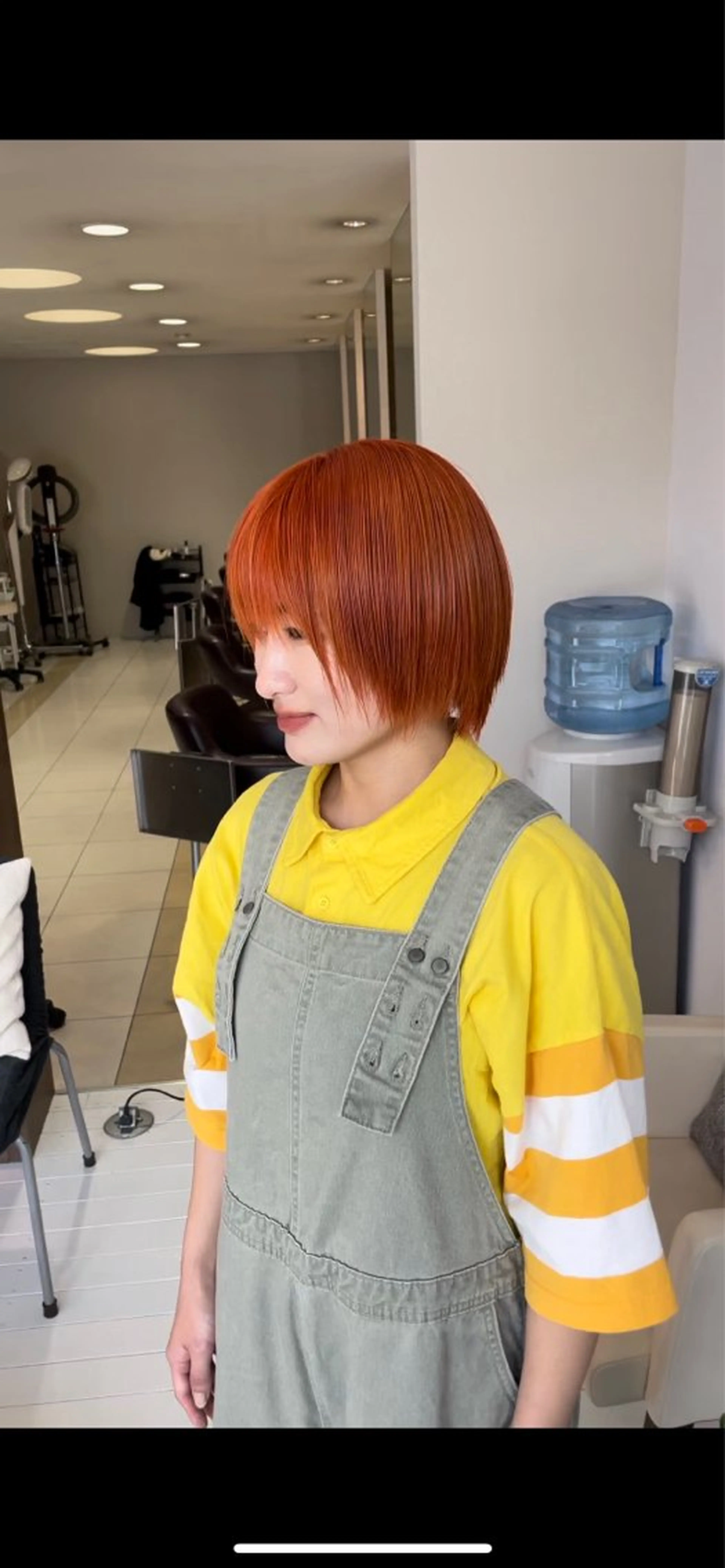 ショート カラー オレンジ トリートメント andiamo sakae所属・🧬艶髪向井 琉矢🧬のヘアスタイル