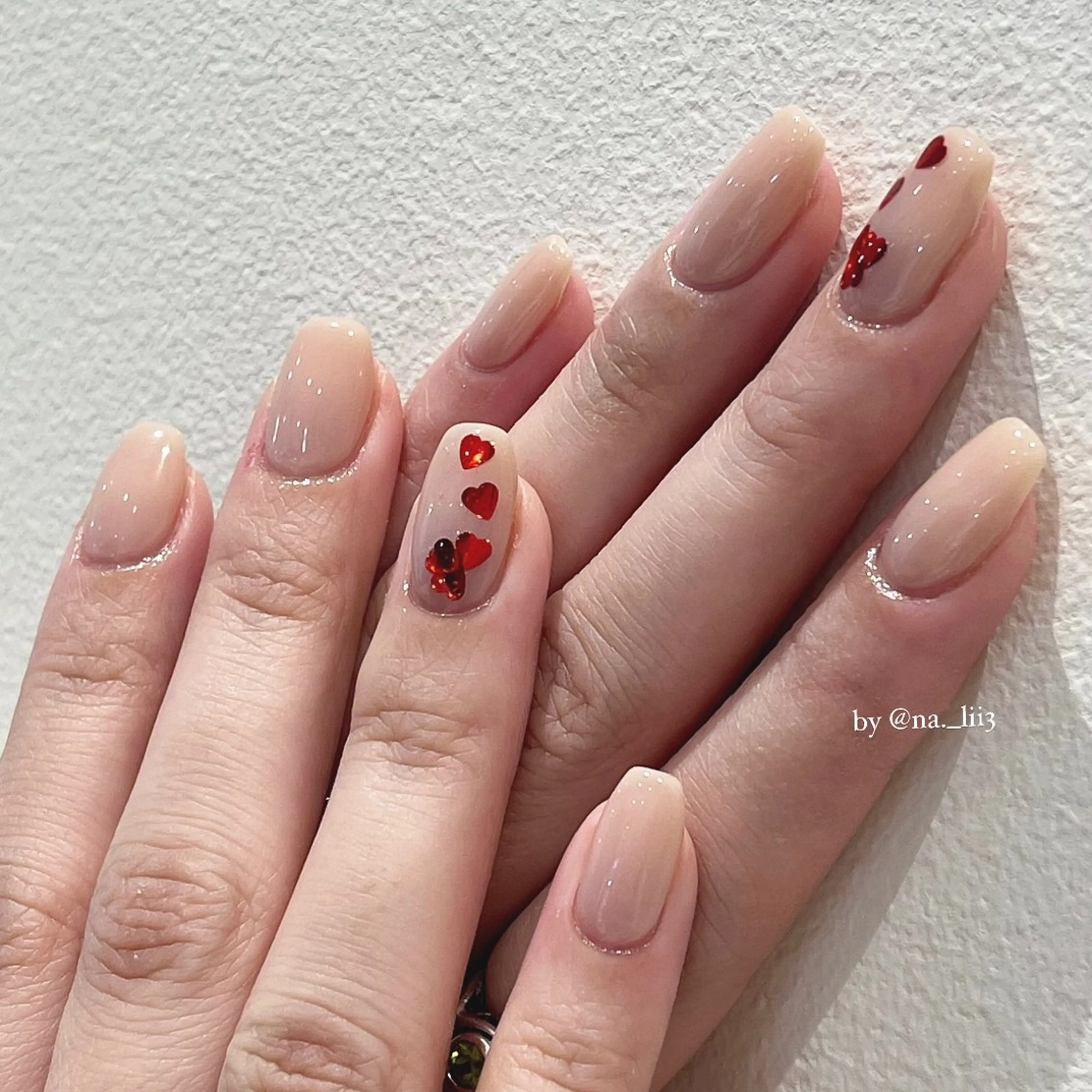 ネイル ハート バレンタイン haruka .のネイルデザイン