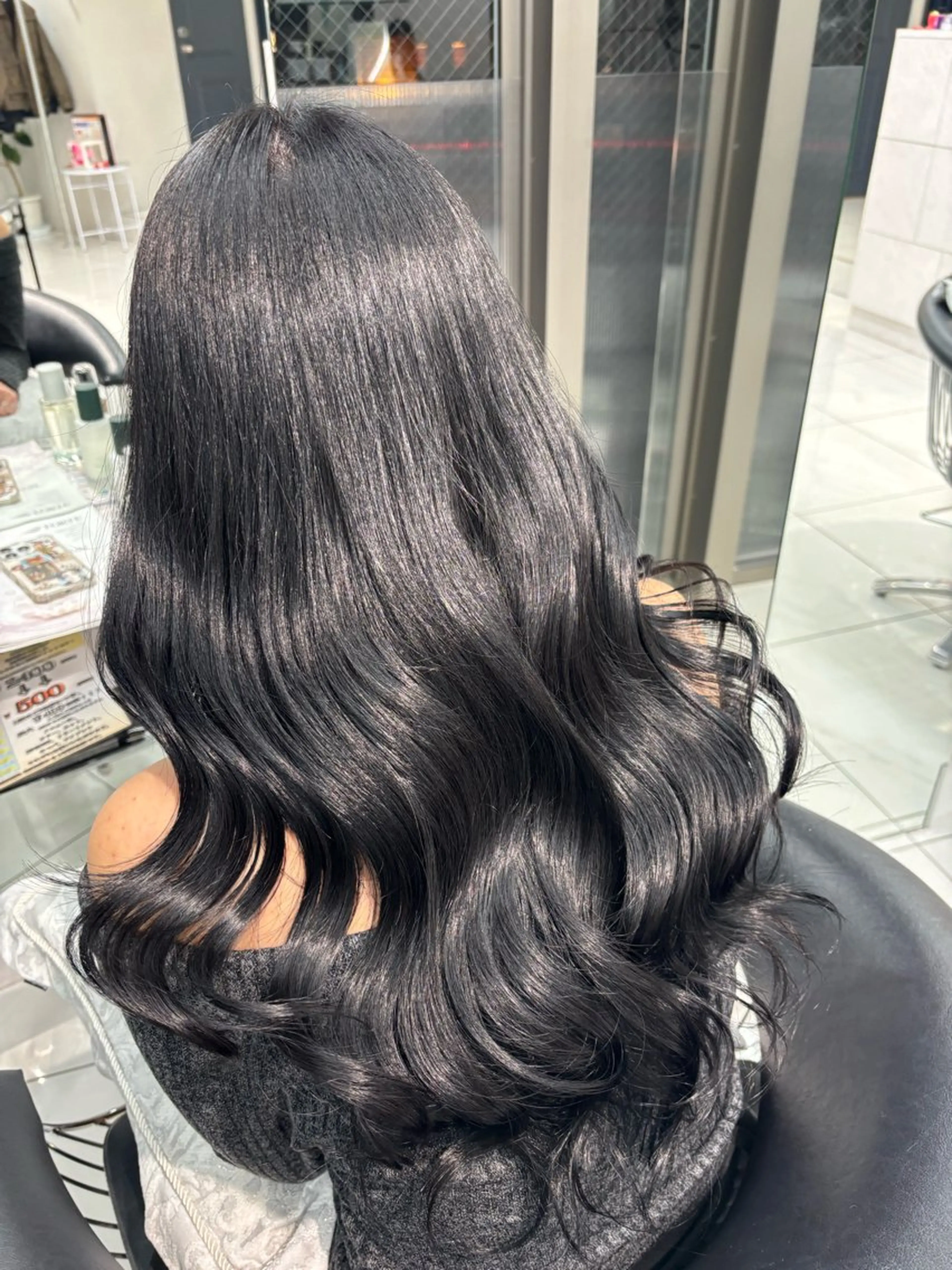 ロング カラー カット ヘアカラー トリートメント Sakuraෆ˚* ベージュ×まつパ🧸のマツエク・マツパデザイン