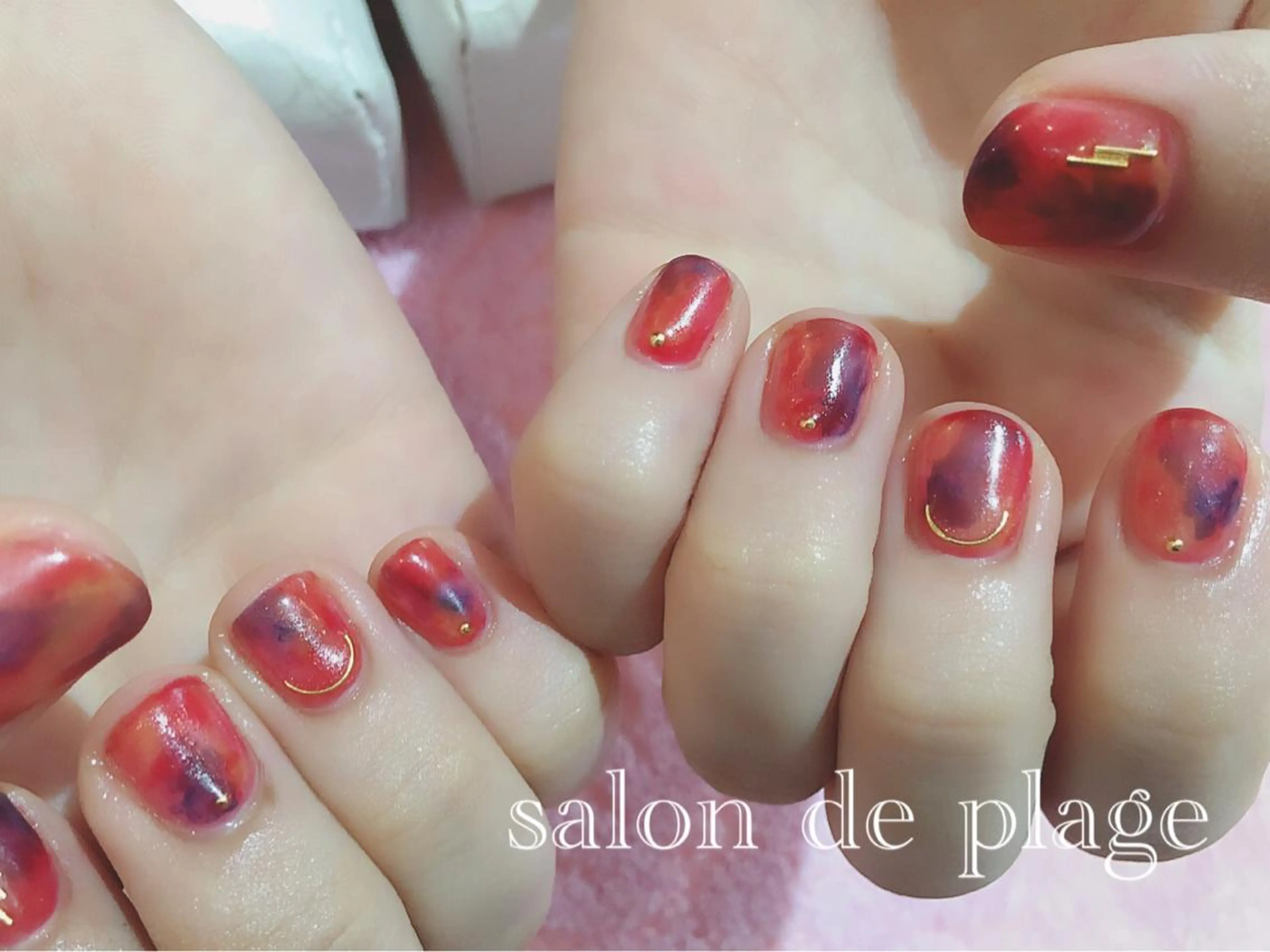 ネイル ジェルネイル ソフトジェル サロンド プラージュのネイルデザイン