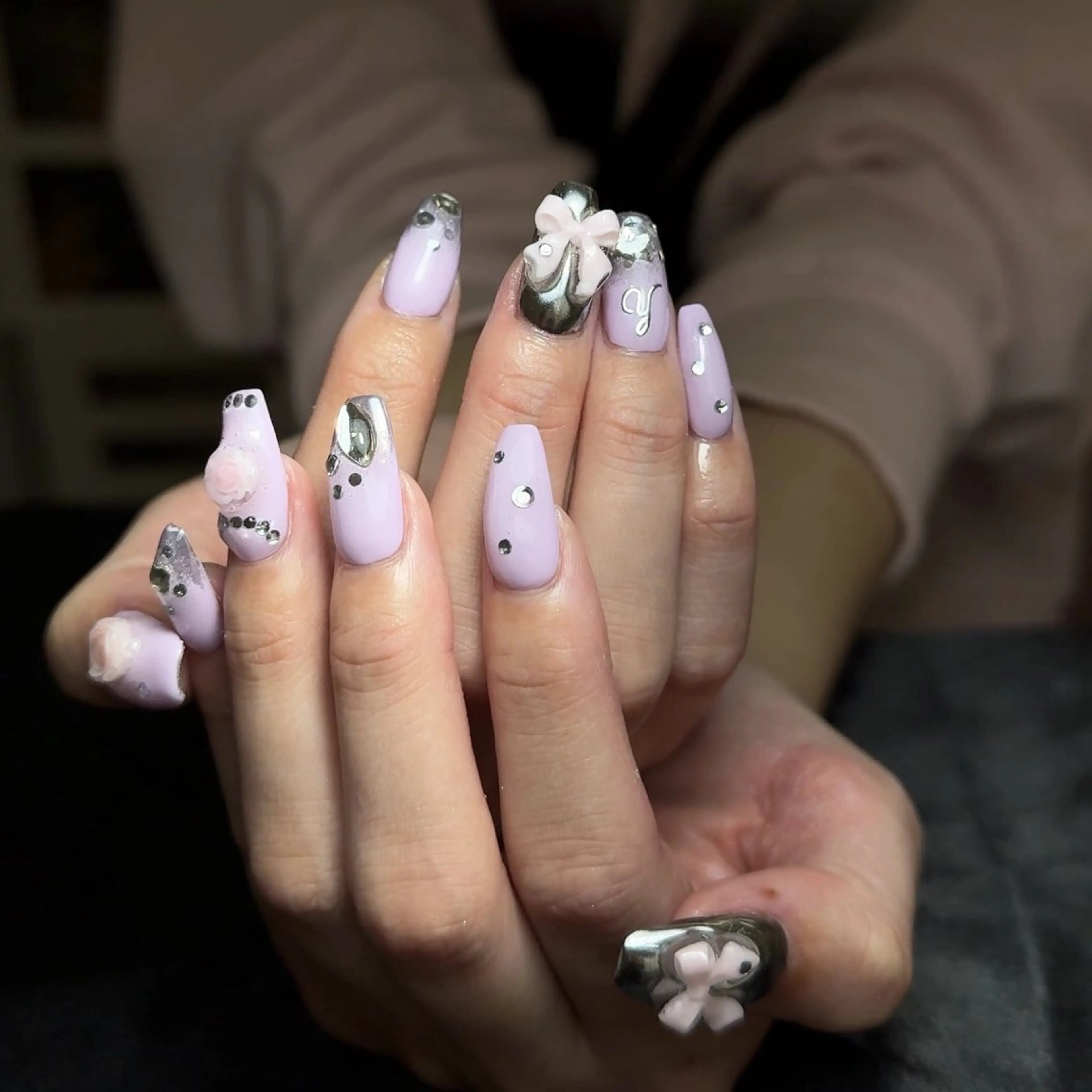 ネイル 韓国ネイル 持ち込み ニュアンスネイル ワンホンネイル ハンドネイル Mio Nailのネイルデザイン