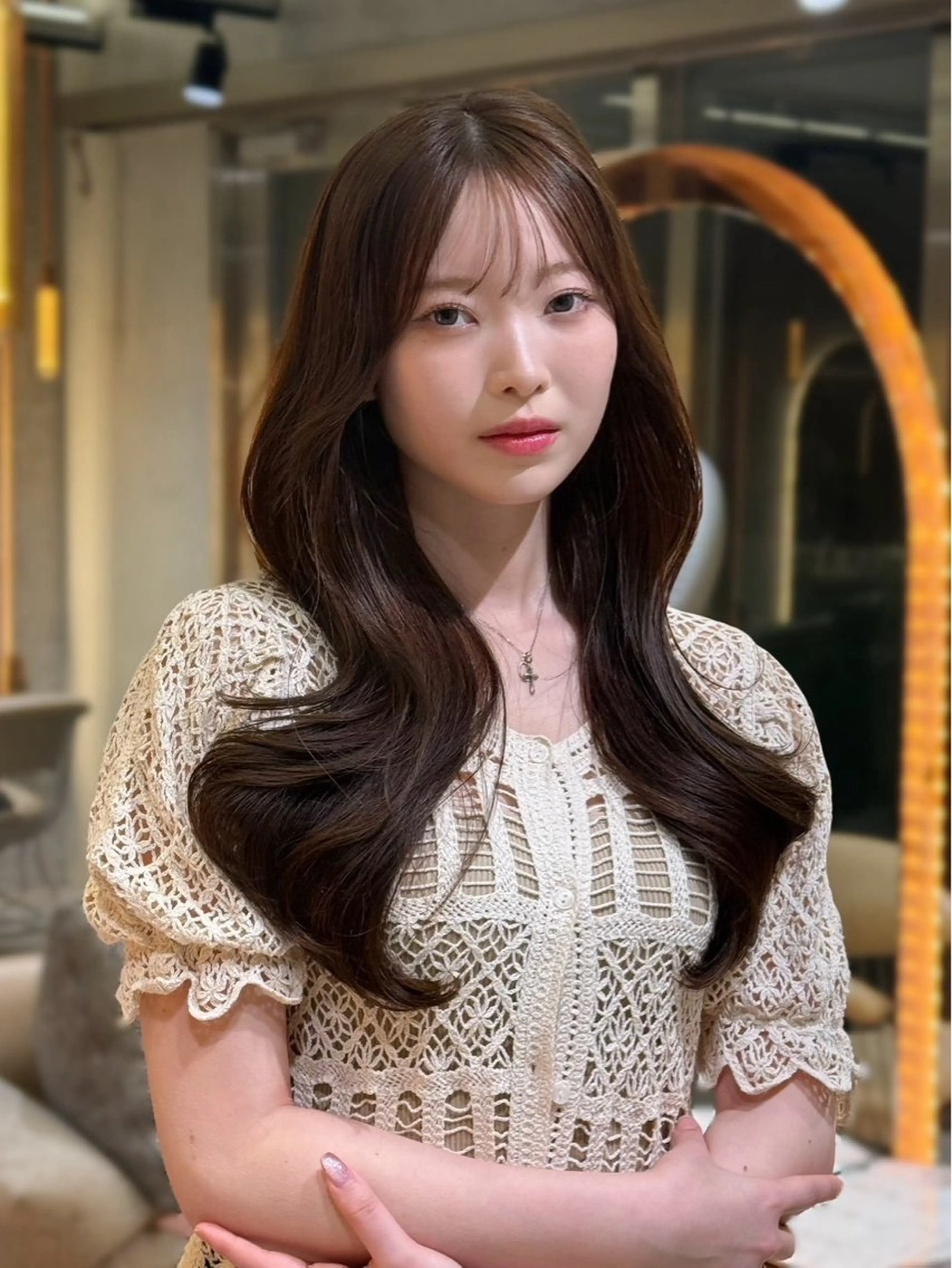 ロング くびれヘア 韓国風ヘア カット ヘアカラー 髪質改善/縮毛矯正 レイヤー/ユウタ👑のヘアスタイル