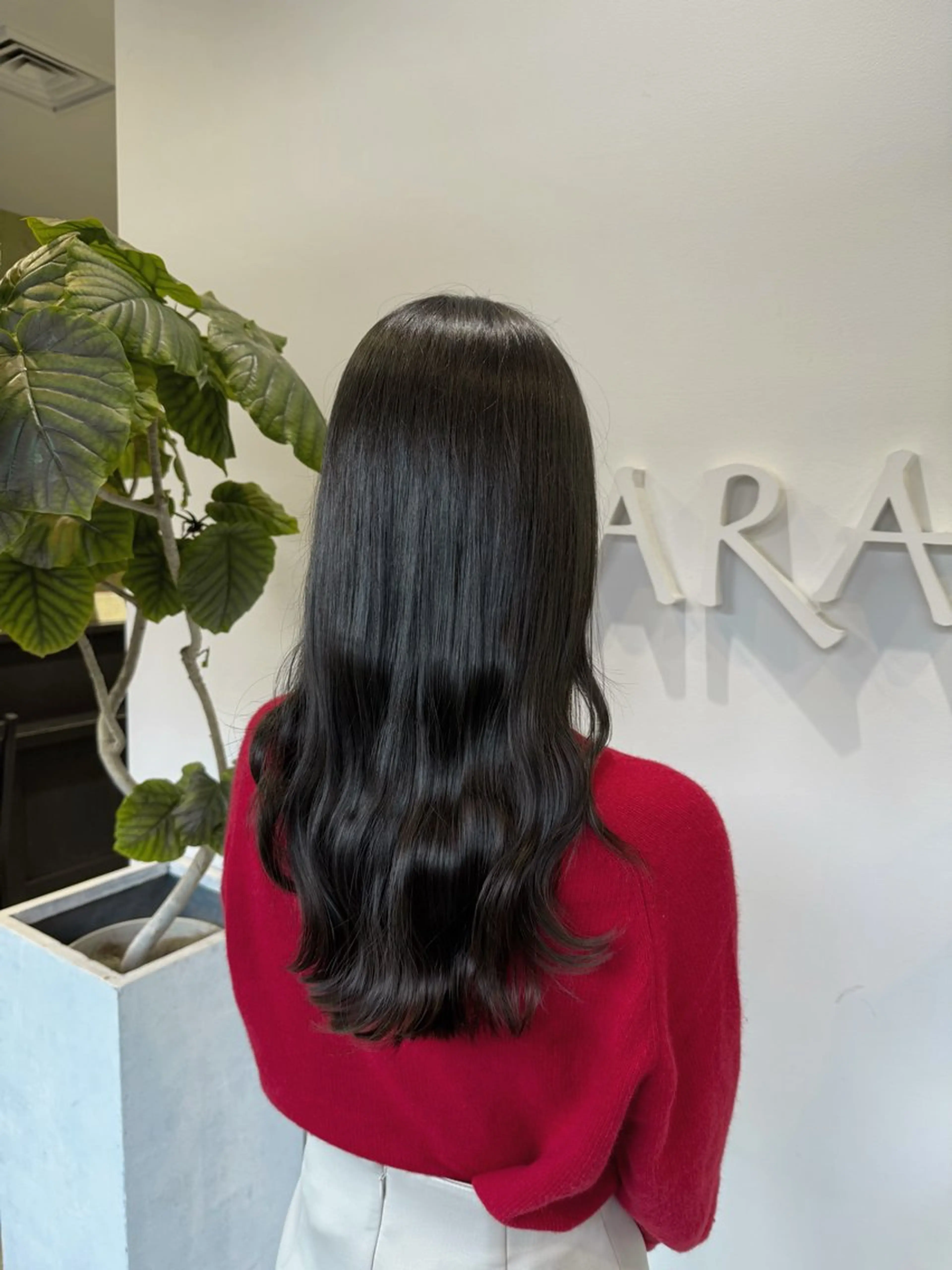 ロング カット ヘアカラー トリートメント 暖色カラー/ 透明感/kohinaのヘアスタイル