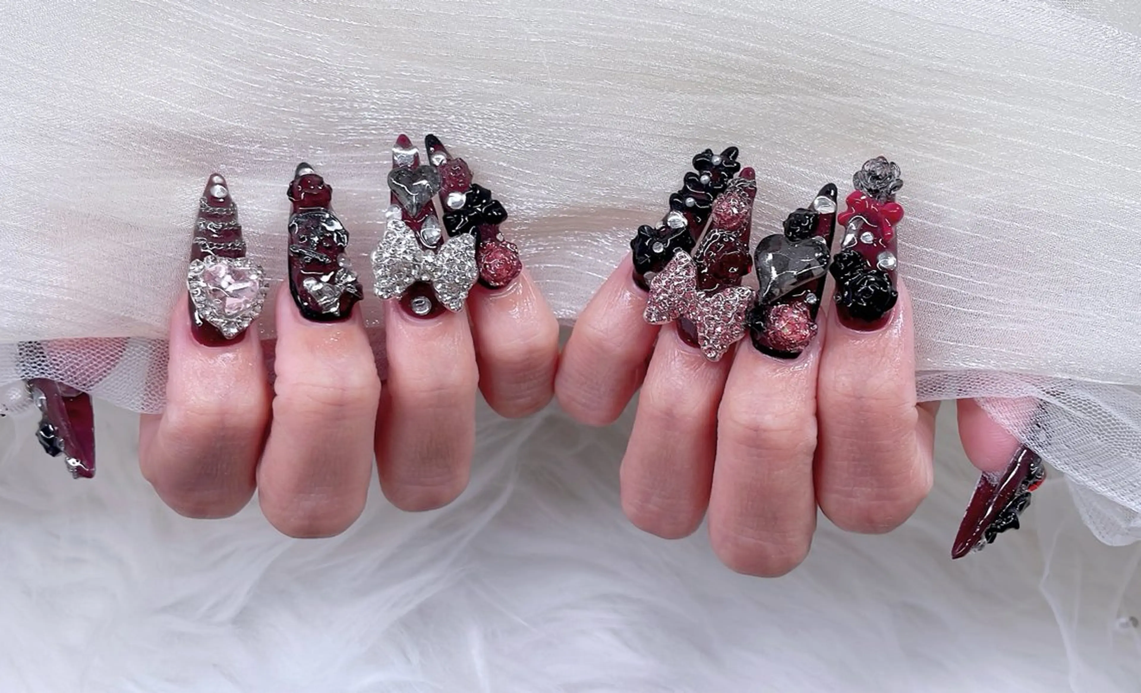 ネイル アニマル柄 チークネイル 成人式 フラッシュネイル フットネイル ハンドネイル 長さだし/持込/ ins風ネイル/Umのネイルデザイン