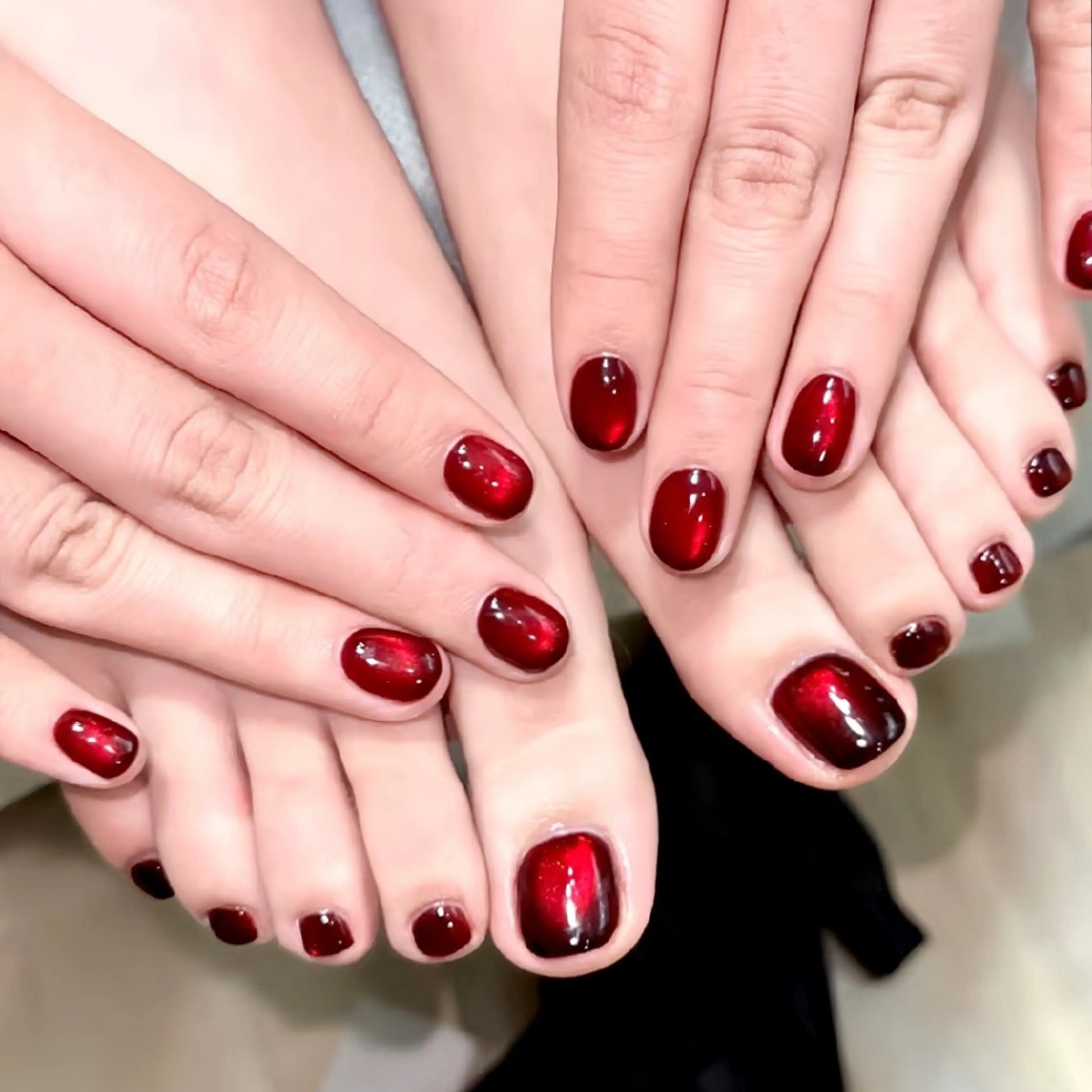 ♥️手足同日施術♥️ハンドジェル⭐フットジェルマグネットの写真