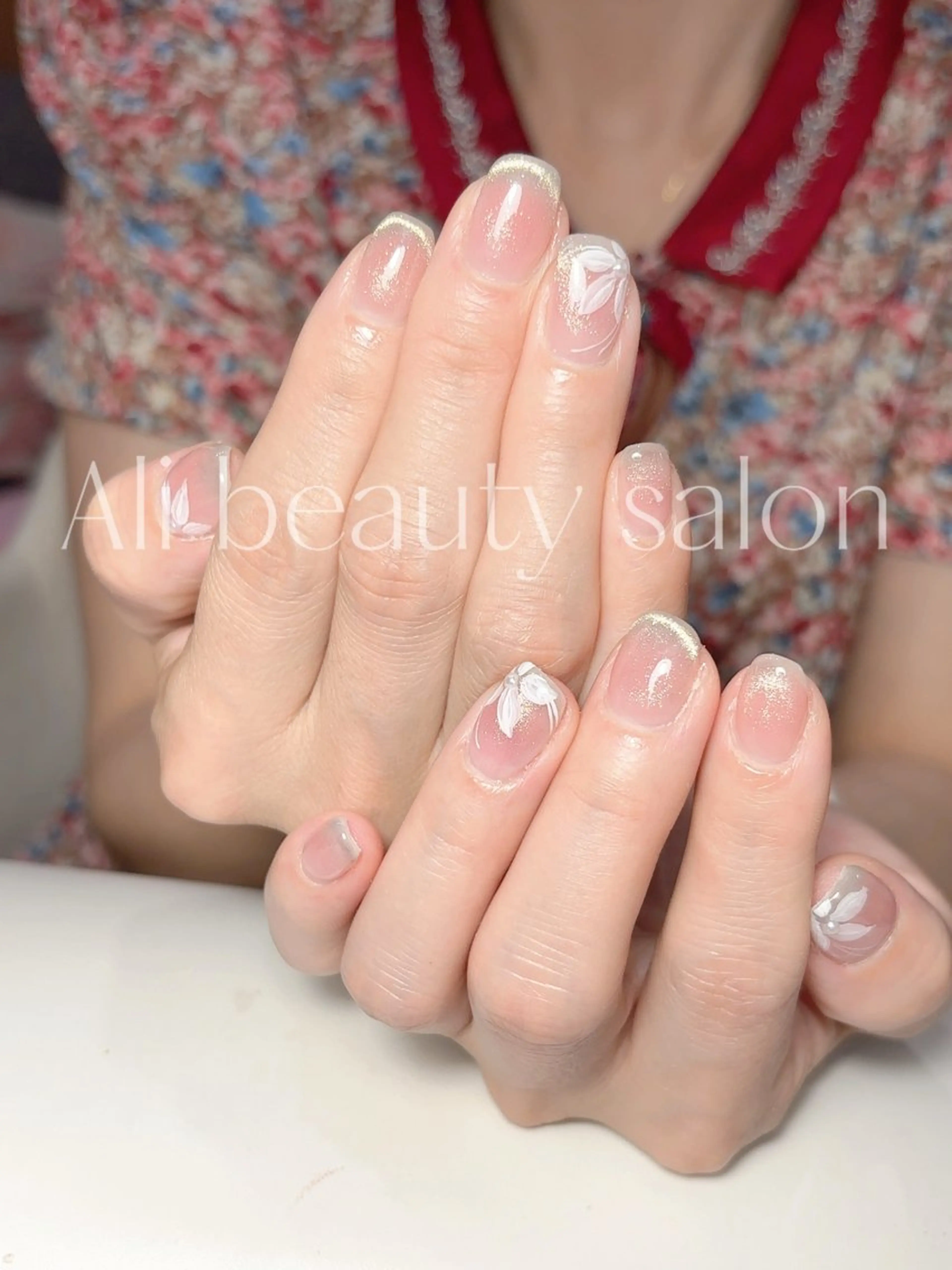 ネイル フレンチネイル グラデーション マグネットネイル ハンドネイル Ali 新小岩 ネイル専門のネイルデザイン