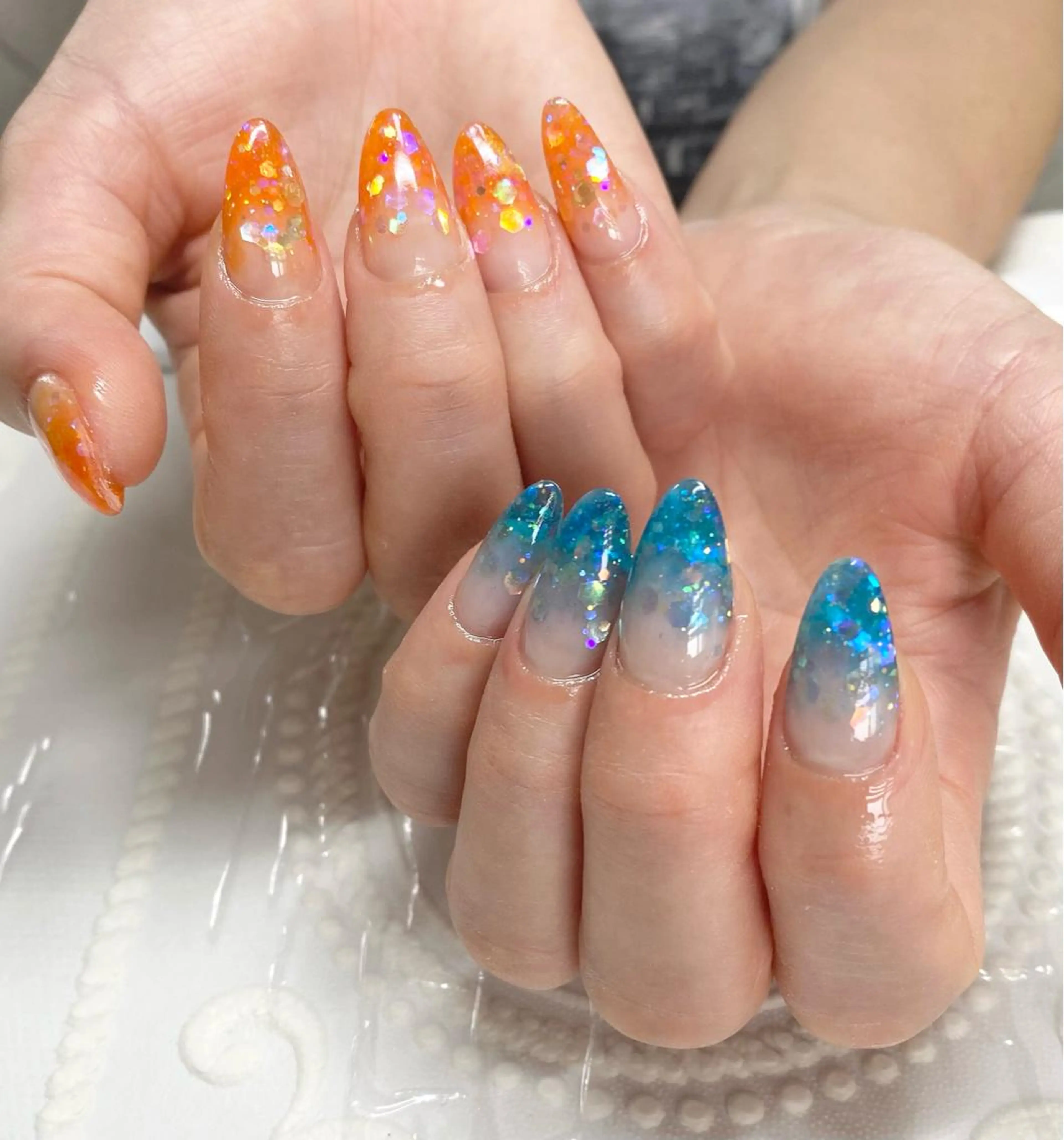 ミディアム ネイル ハンドネイル lune nail_2017のその他イメージ