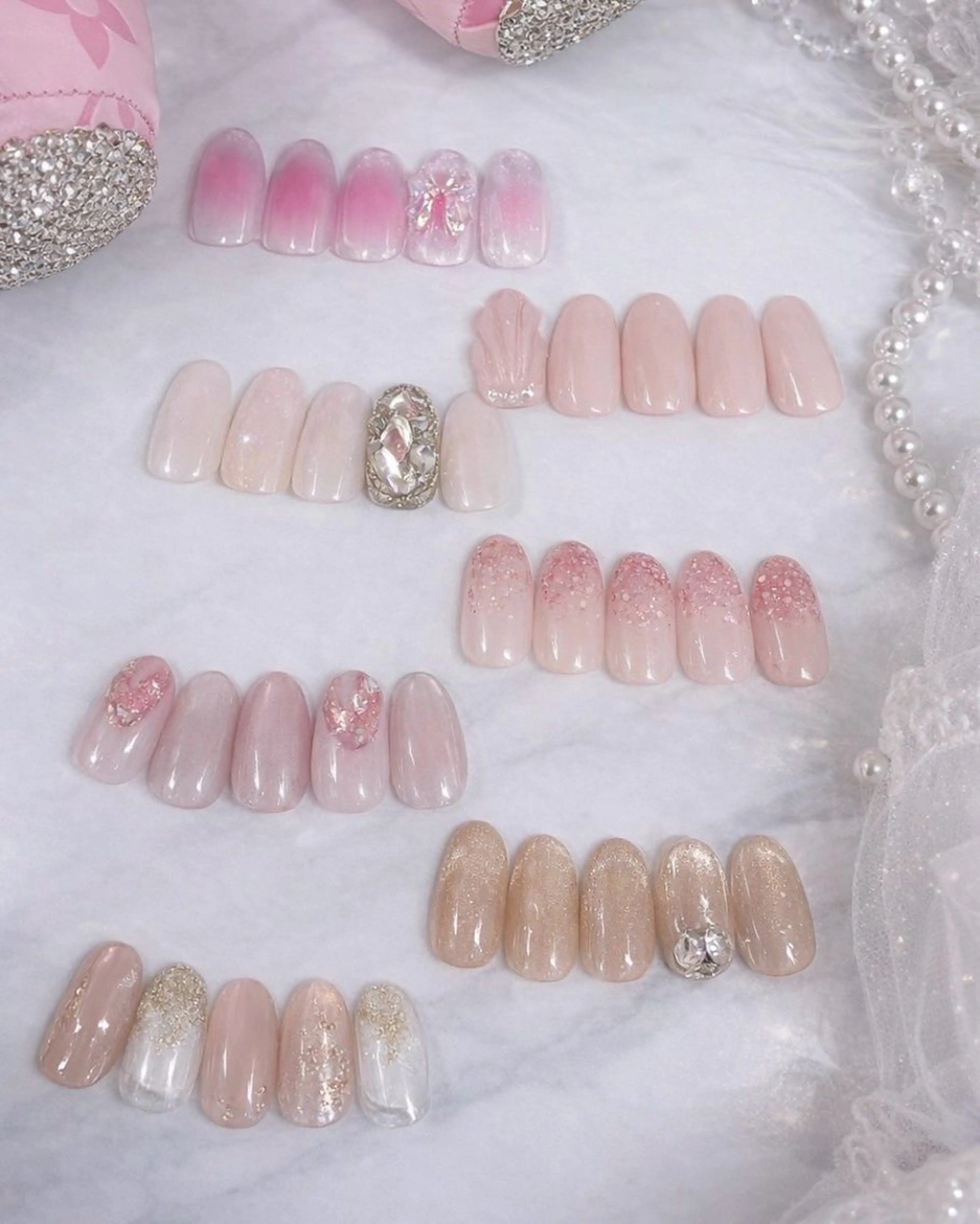 ネイル アートネイル 韓国ネイル ハンドネイル Nail&Eye Basic 【パラジェル/パラスパ/パリジェンヌ】所属・BASIC麻布十番店 あおいのネイルデザイン