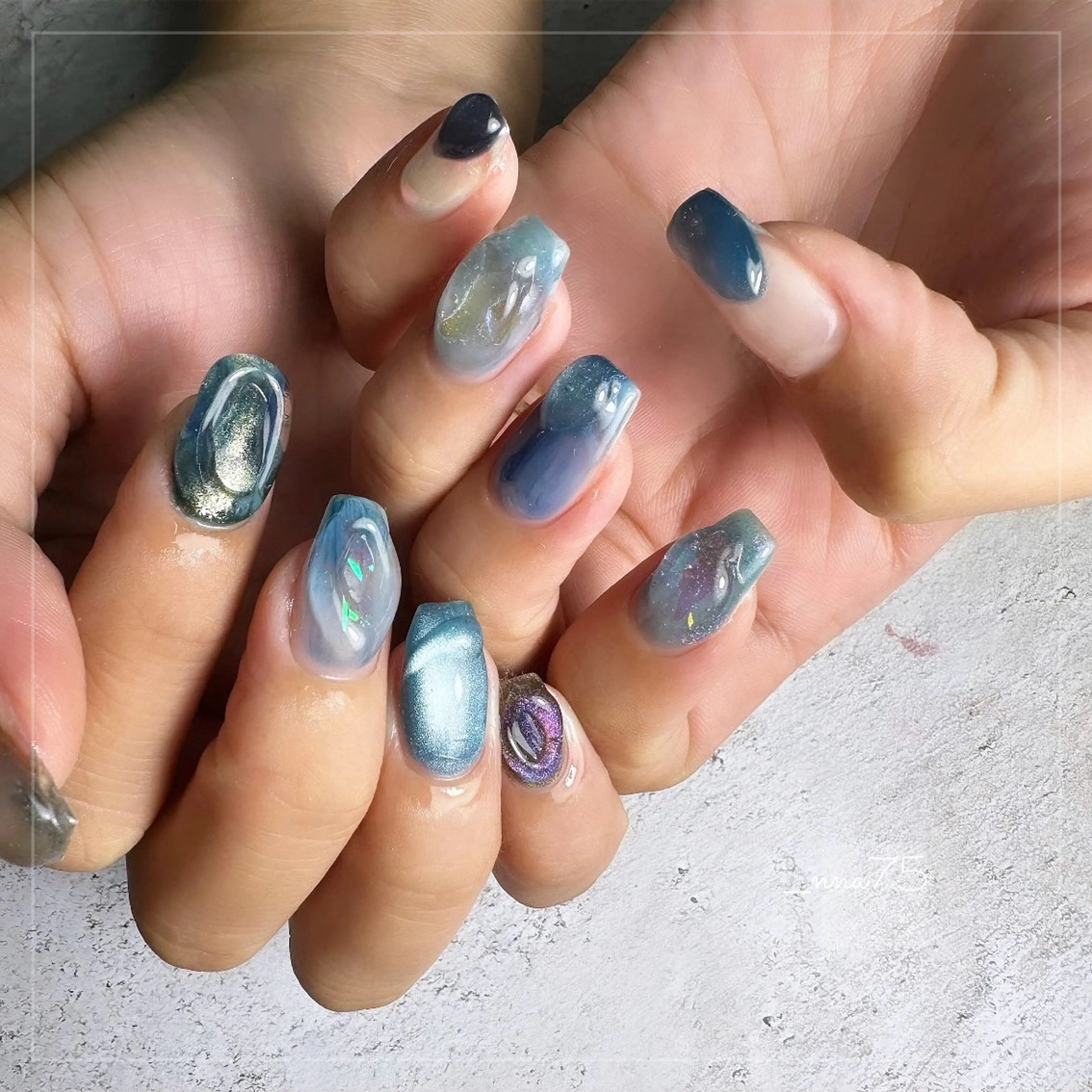 ネイル ハンドネイル GRANDE OSU Anna 🧸💛のネイルデザイン