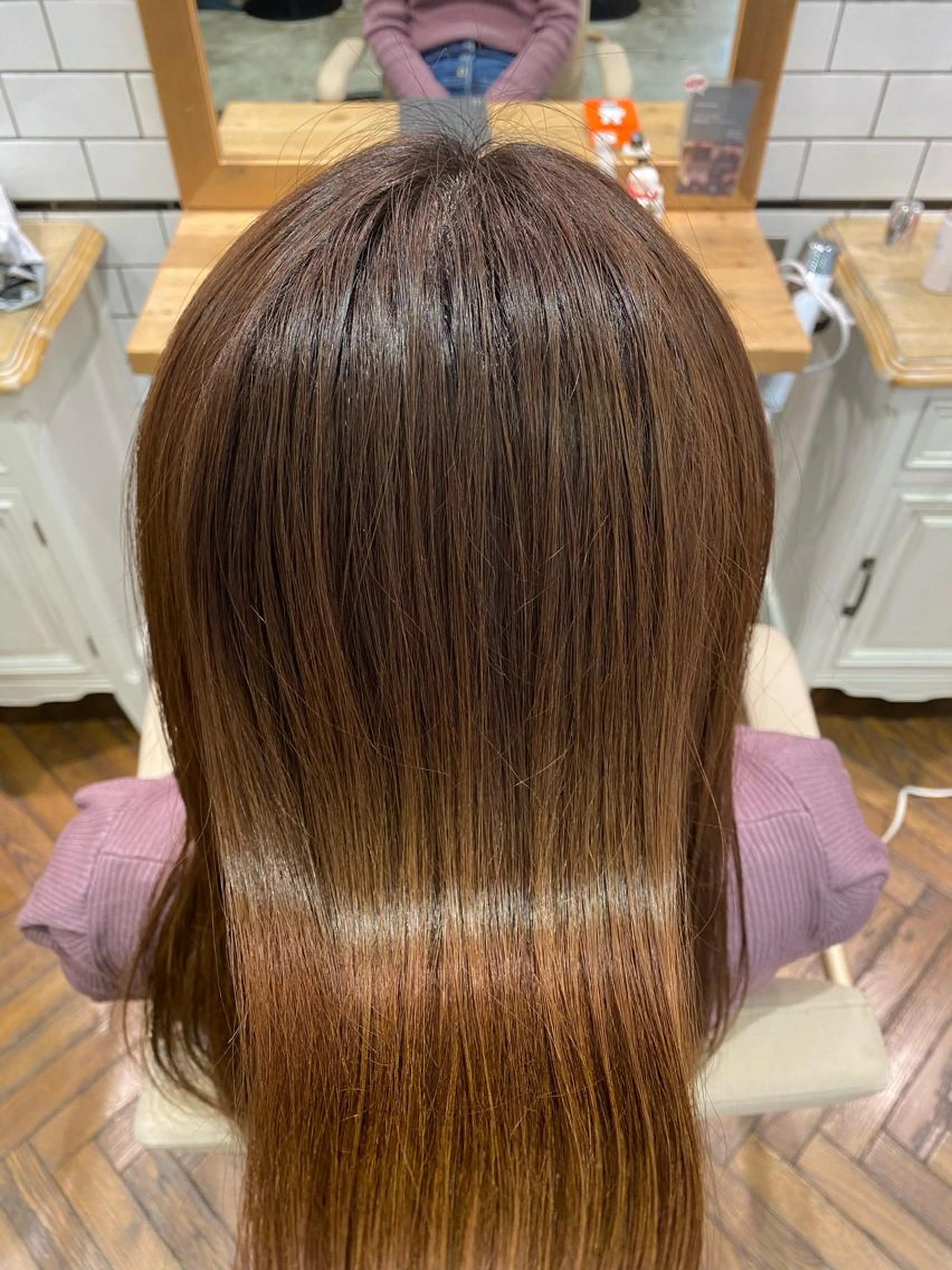 初回限定髪質改善縮毛矯正＋カット＋オージュア2step💆‍♀️の写真