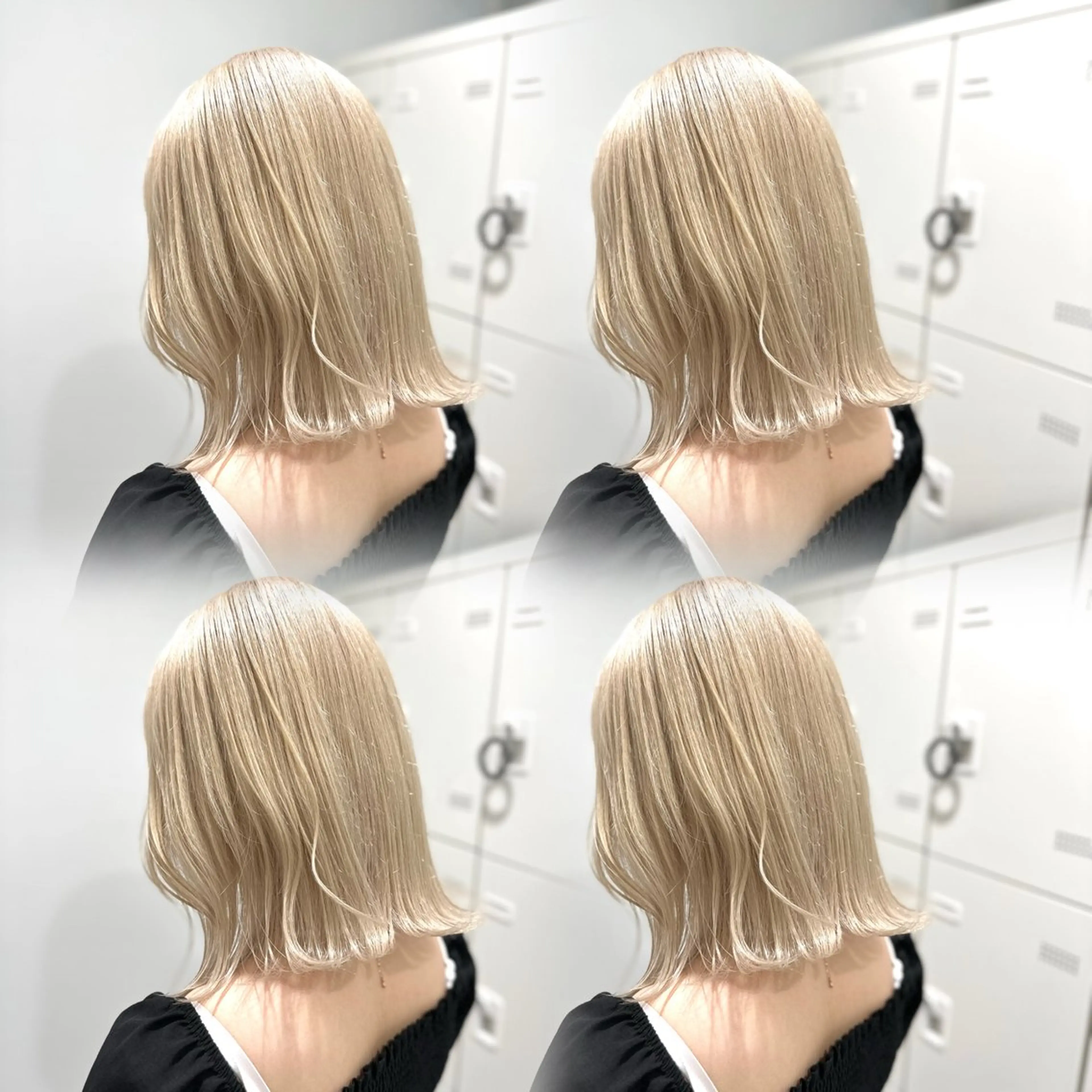 ミディアム カラー ハイトーン/レイヤー 透明感/瑶平のヘアスタイル