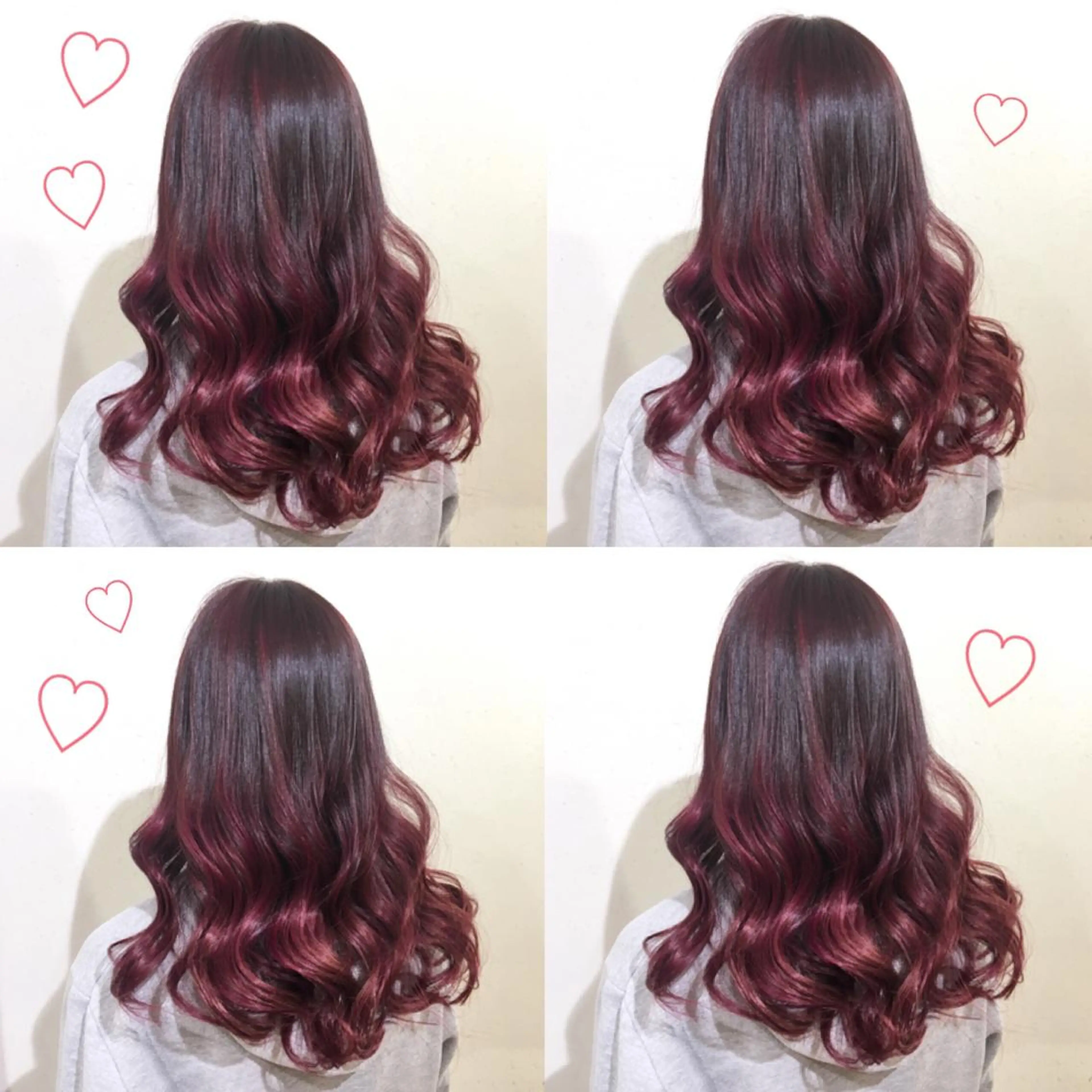 セミロング カラー ブリーチ ピンクカラー 韓国ヘア得意❤︎森澤 悠佳のヘアスタイル