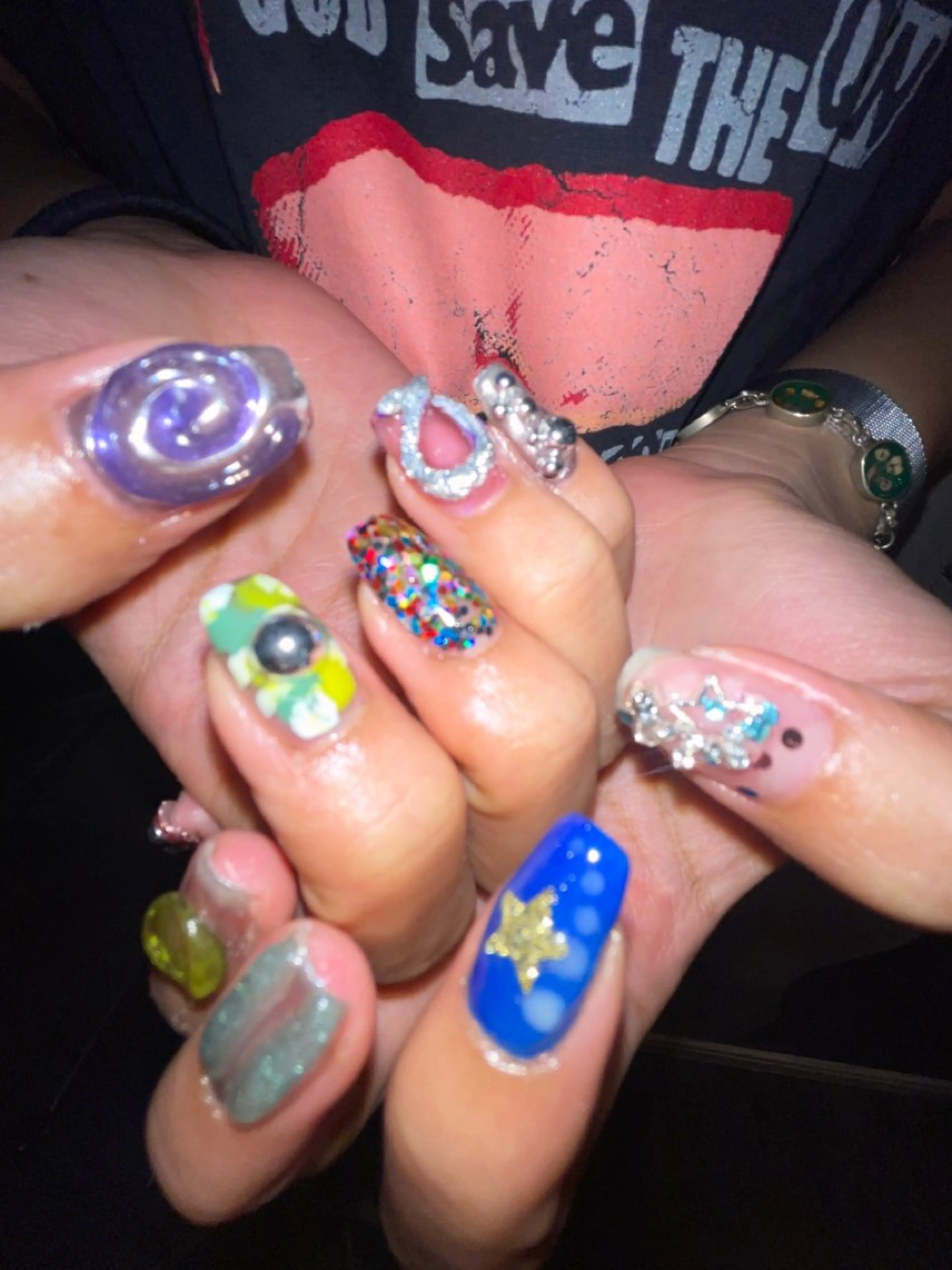 【個性派限定】フリーアート🧿🌟 持ち込みデザイン不可❌【オフ無し】【翌々日以降のご予約⭕️】の写真