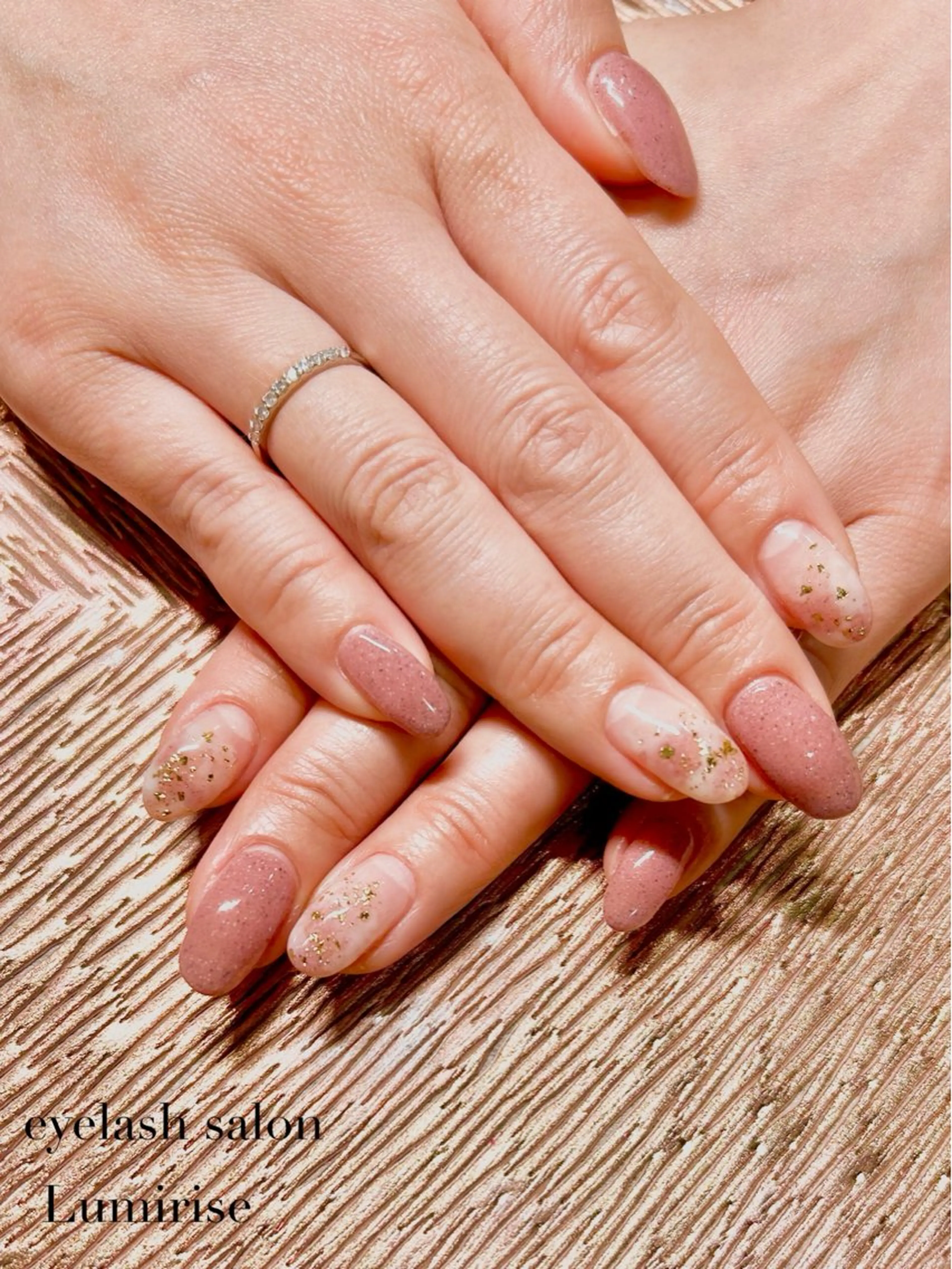 ネイル ニュアンスネイル 春ネイル ハンドネイル ルミライズ所属・サロン ルミライズのネイルデザイン