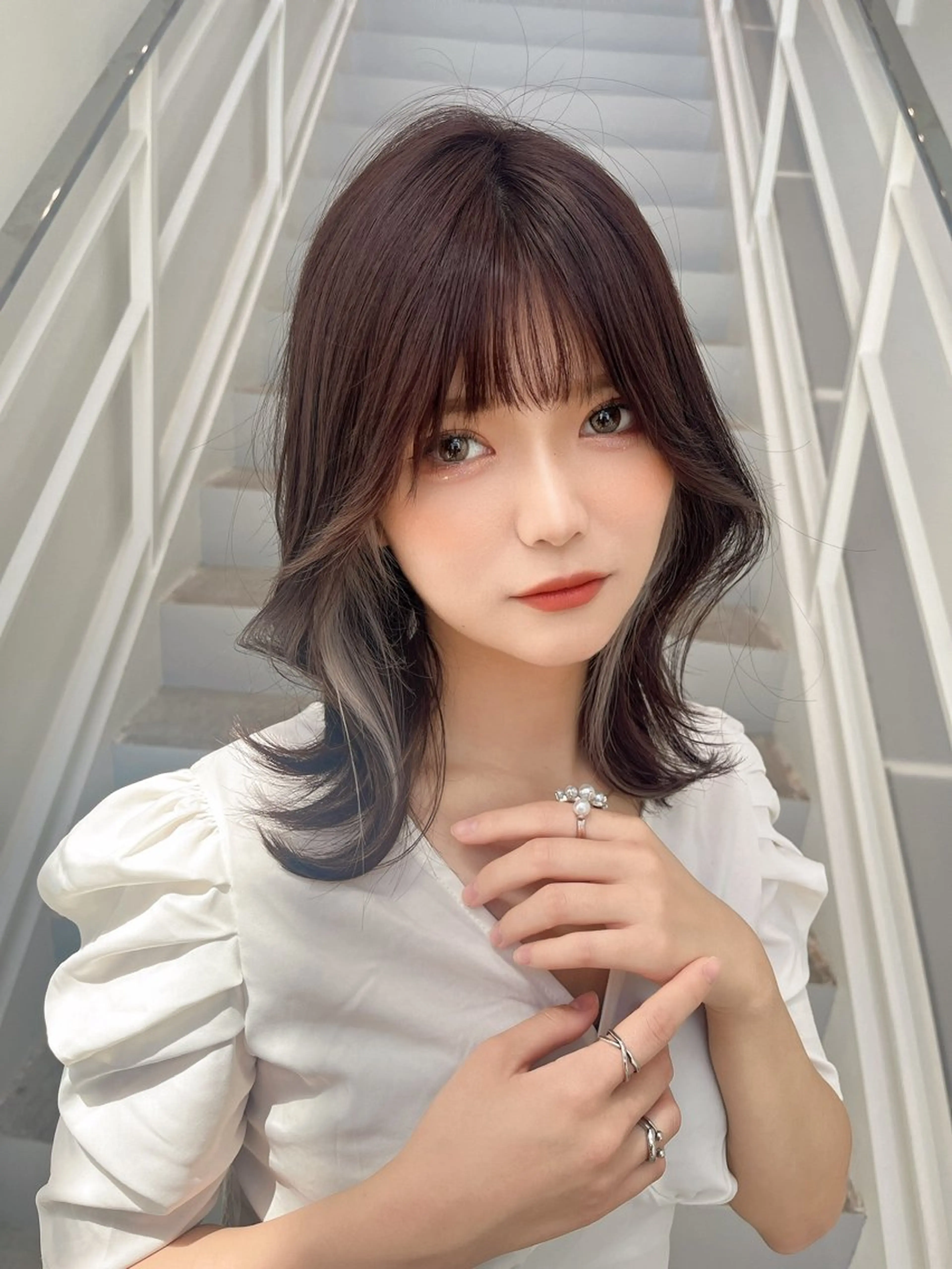 🦋minimo限定🦋【圧倒的人気NO.1✨】カット+ブリーチなしの痛ませない透明感カラー+TOKIOトリートメントの写真