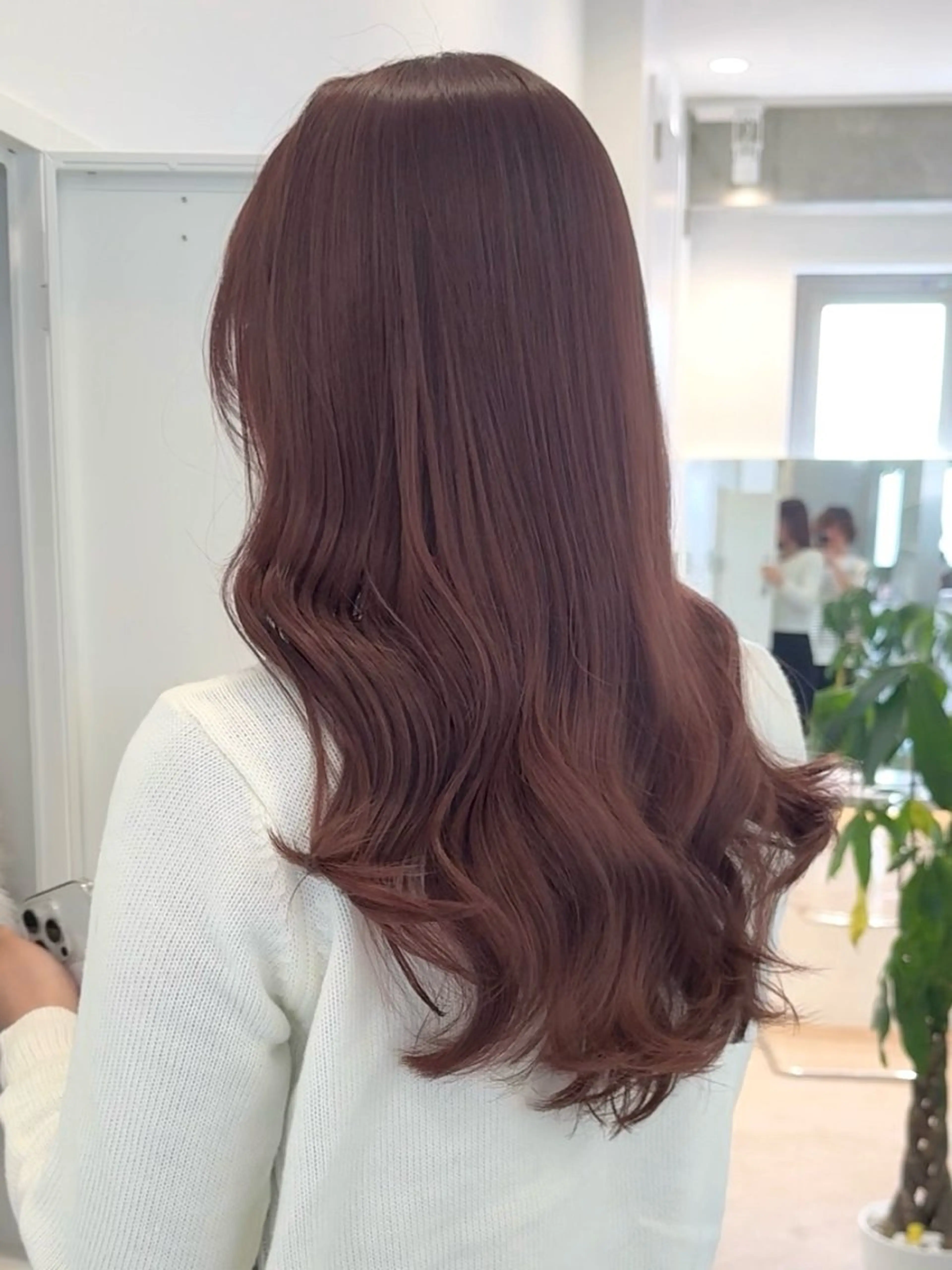 セミロング カラー ブラウンカラー ピンクカラー ピンクブラウン ヘアカラー トリートメント ブリーチカラー💫 Miku🫶🏻のヘアスタイル