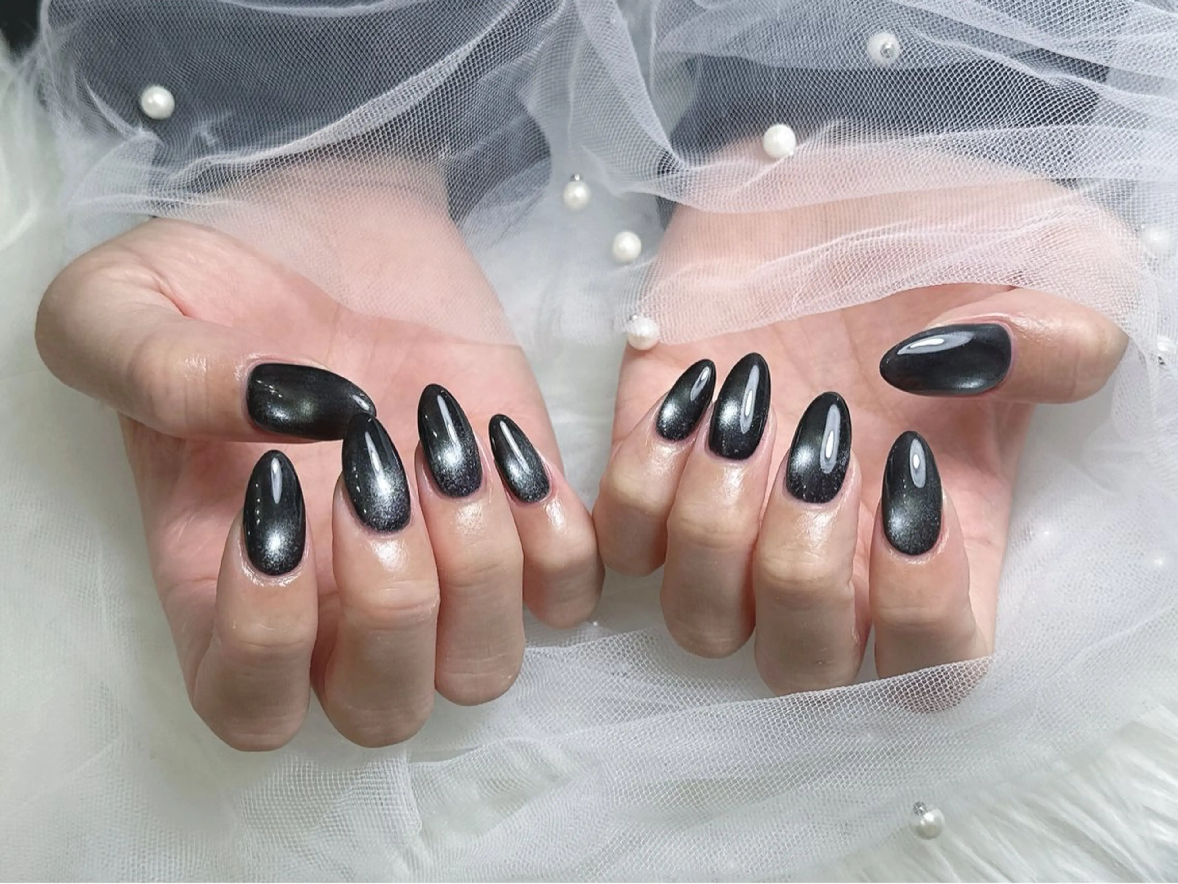 ネイル マグネットネイル ハンドネイル 【Eclat ｴｸﾗ】nail＆beauty所属・Eclat〔ｴｸﾗ〕 MOEKA𝜗𝜚*のネイルデザイン