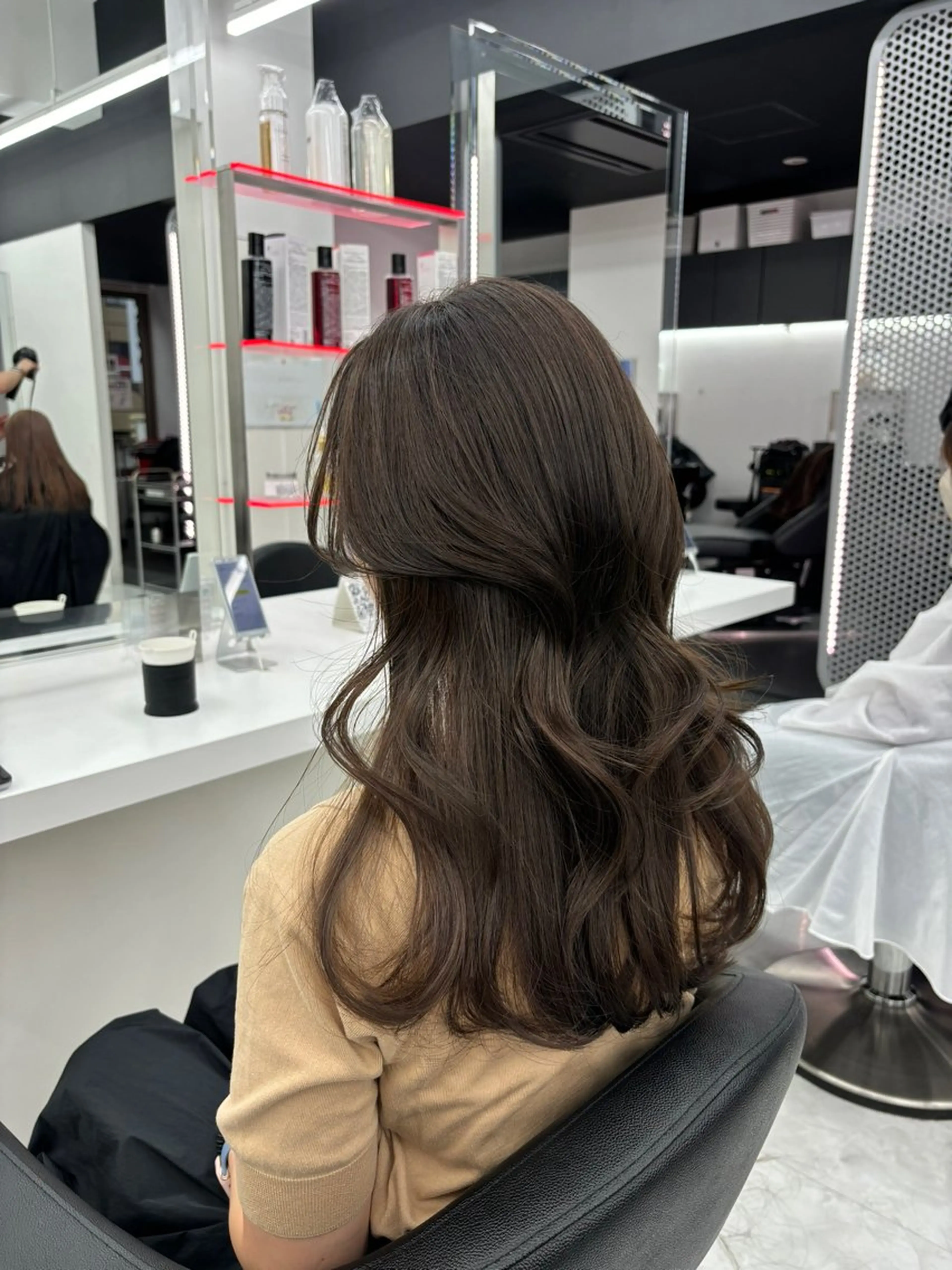 ロング カラー カット ヘアカラー トリートメント ヘッドスパ ヘアセット 表参道ハッシュカット レイヤー/リノンのヘアスタイル