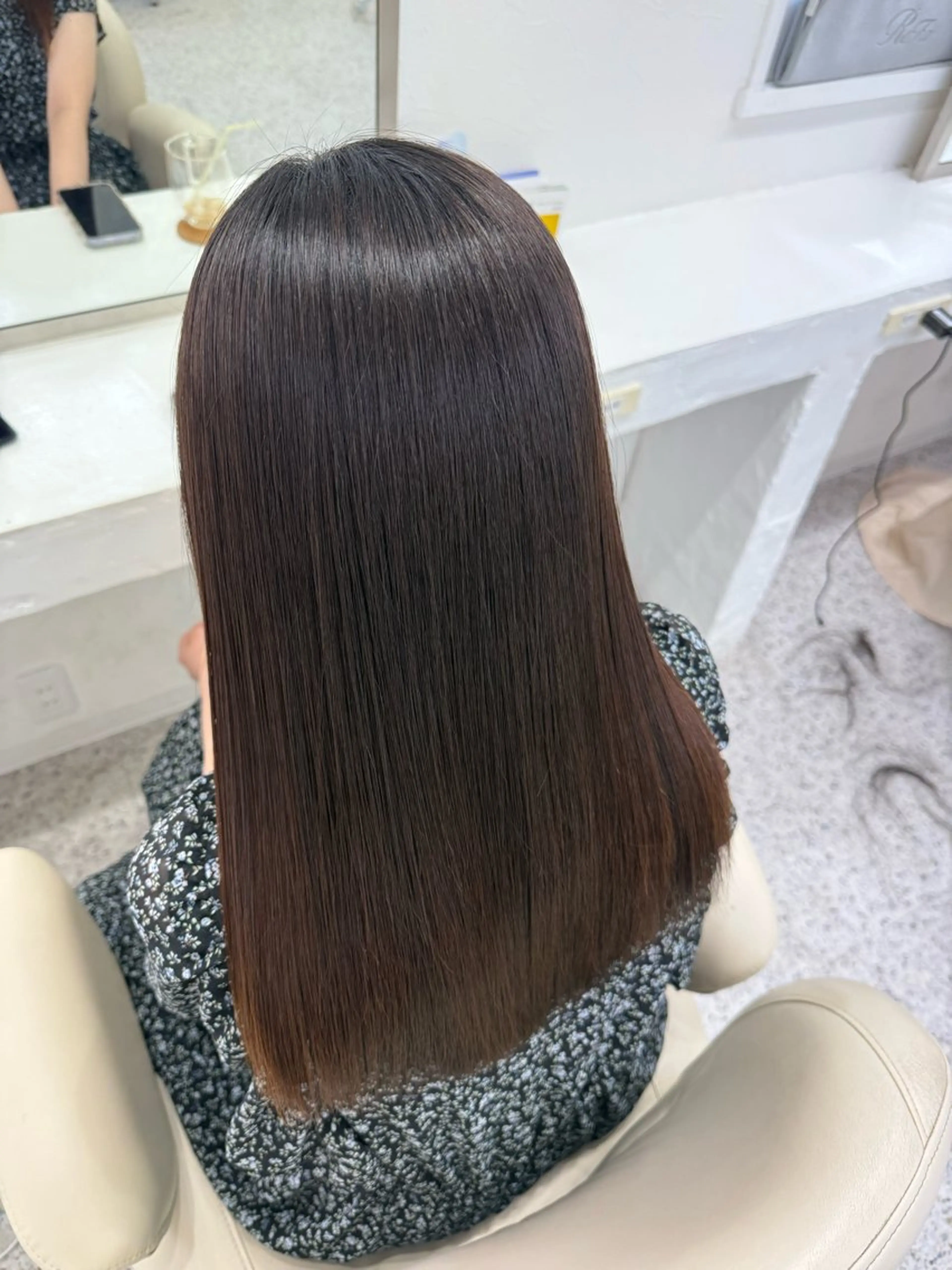 セミロング 縮毛矯正 LOMARLIE/ NATUMIのヘアスタイル