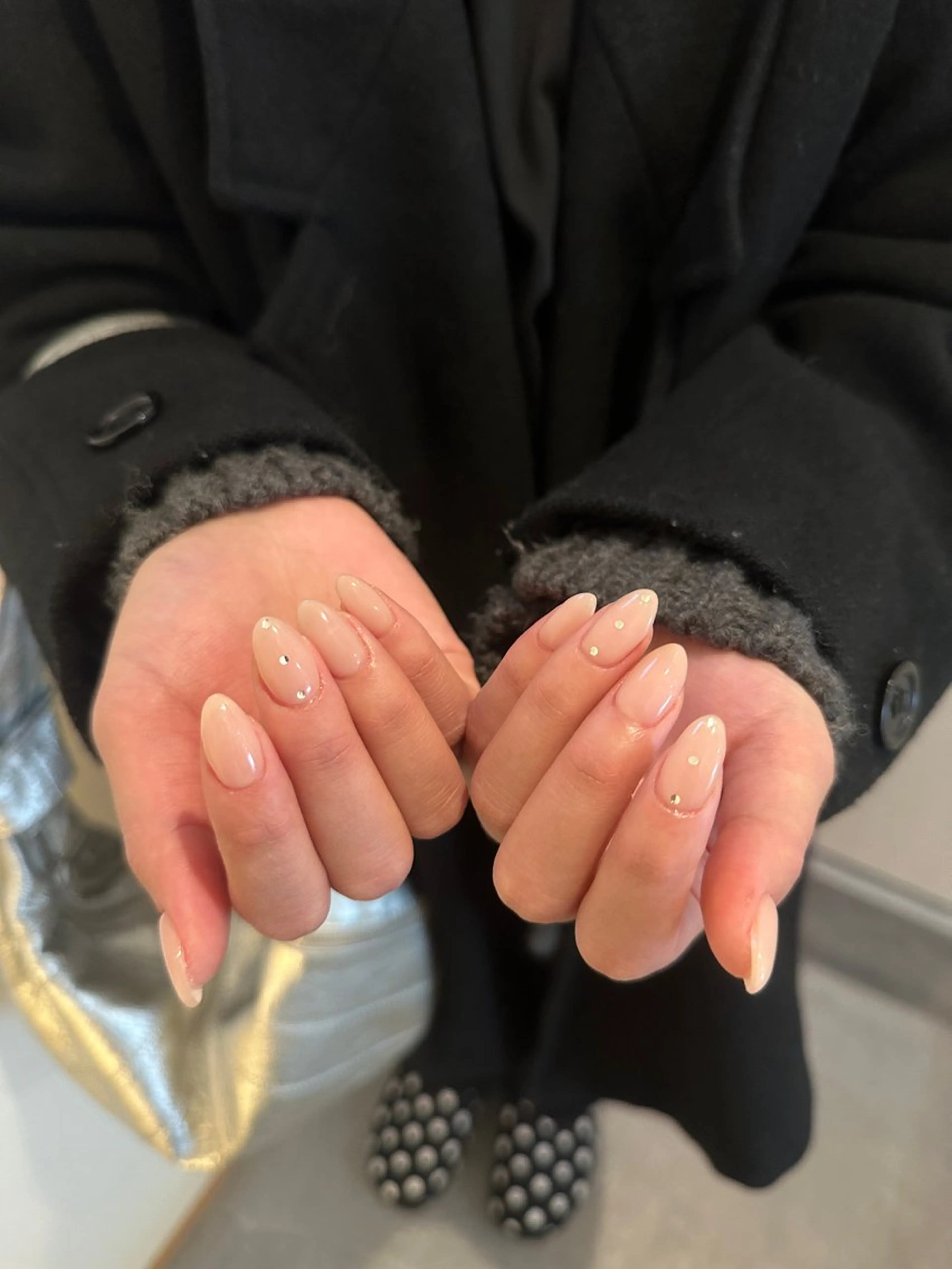 ネイル シンプルネイル ストーンネイル ハンドネイル private nail salon - mooi. -所属・mooi. amaneのネイルデザイン