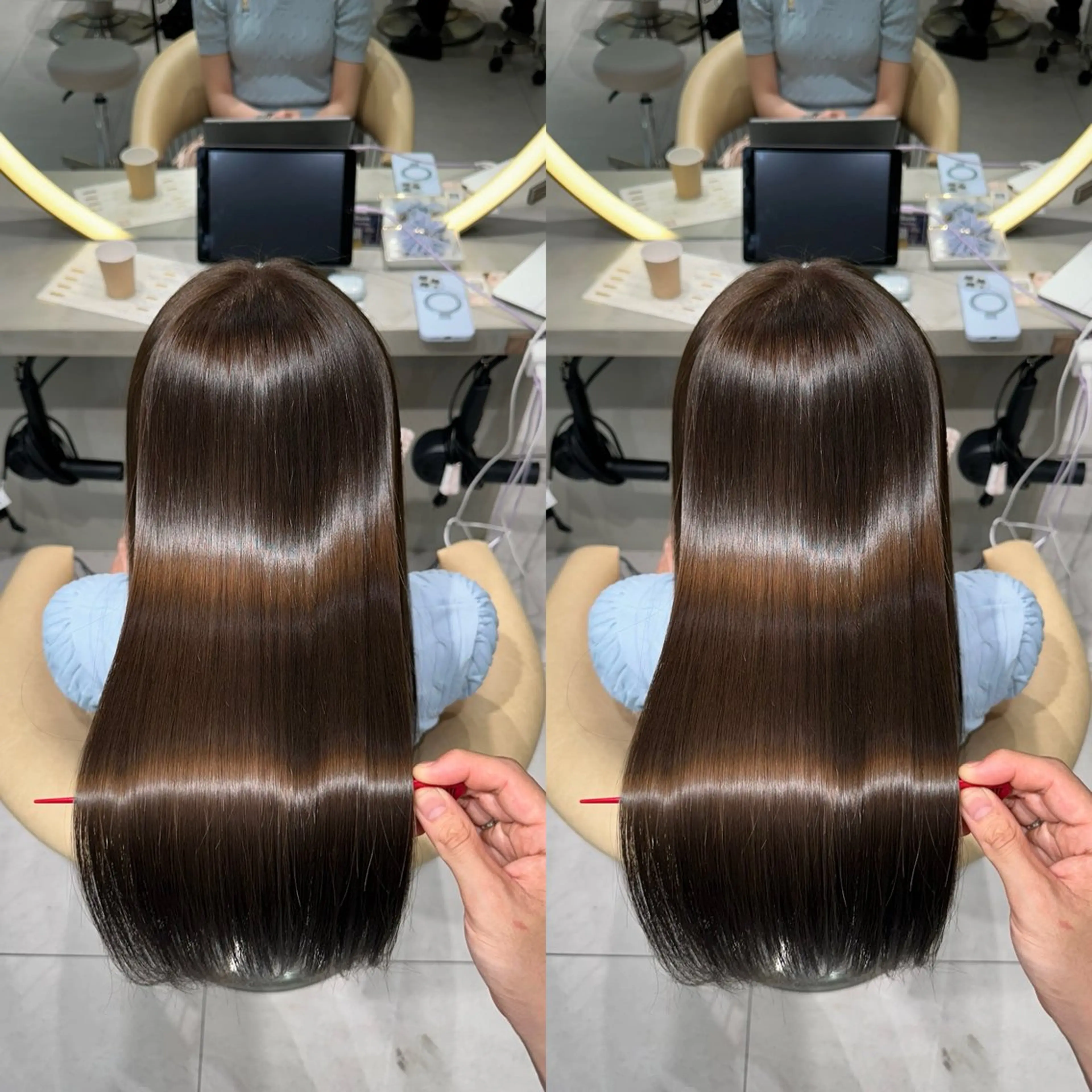 ロング カラー ヘアカラー トリートメント ✨髪質改善特化✨副 店長椎葉信乃介のヘアスタイル